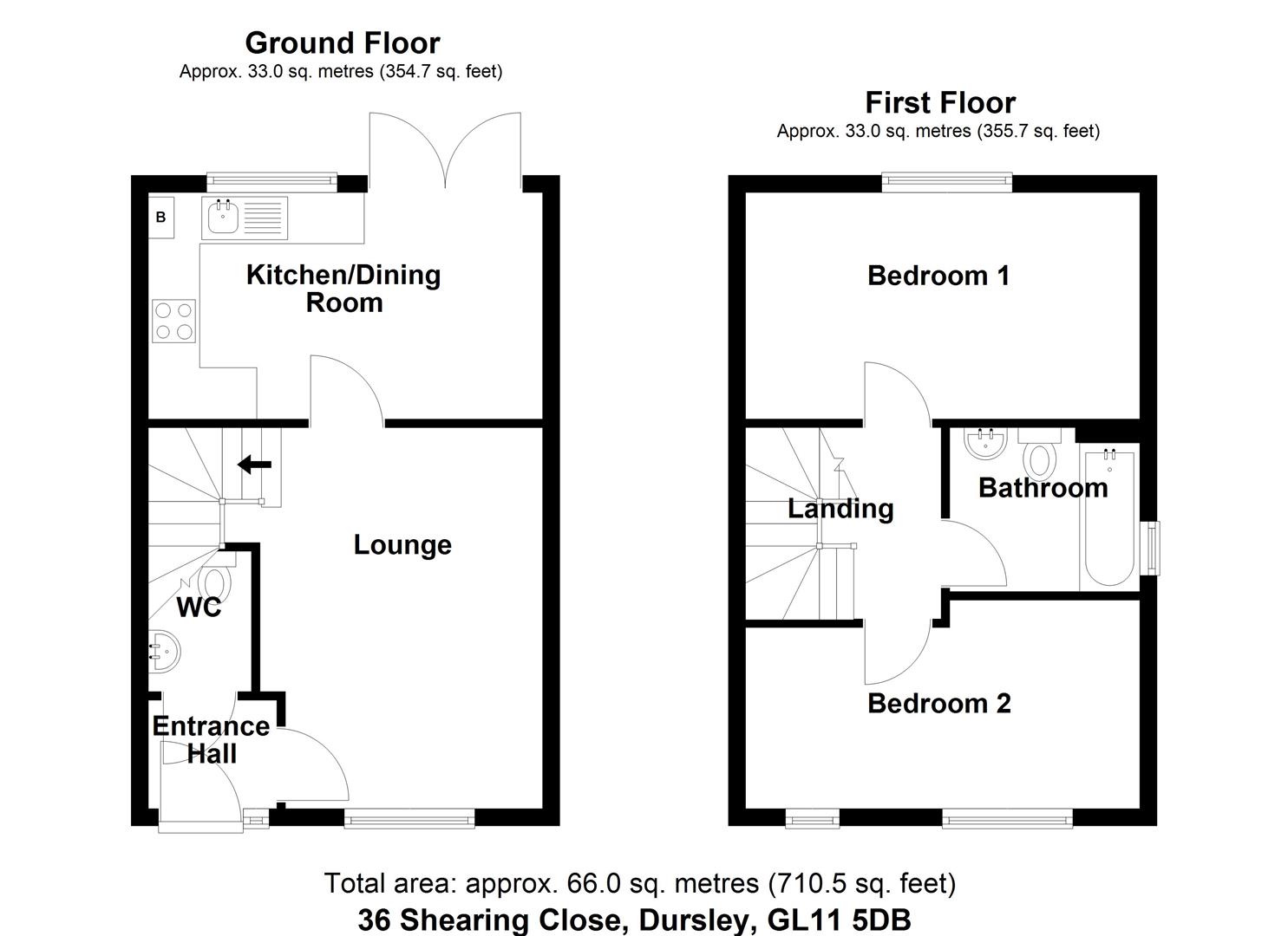 Floorplan for Shearing Close, Cam