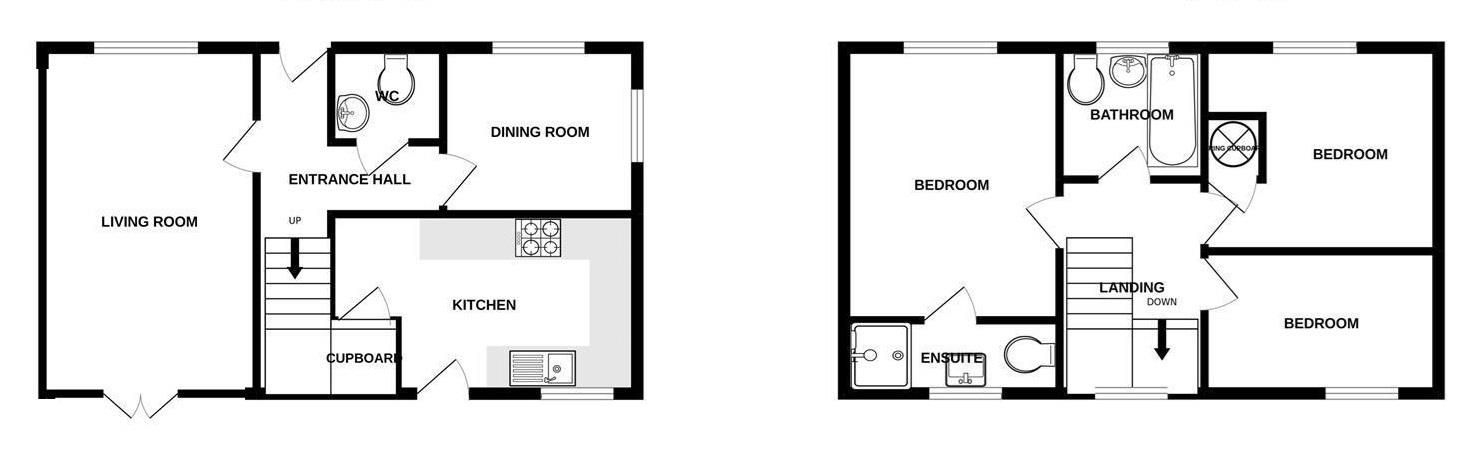 Floorplan for Harrolds Close, Dursley