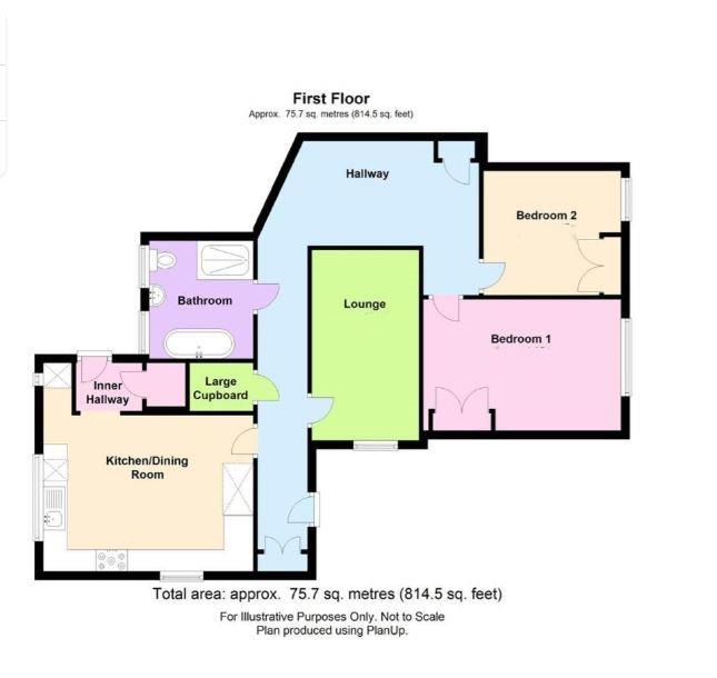 Floorplan for 16a Market Place, Berkeley