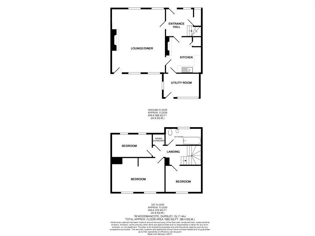 Floorplan for Woodmancote, Dursley