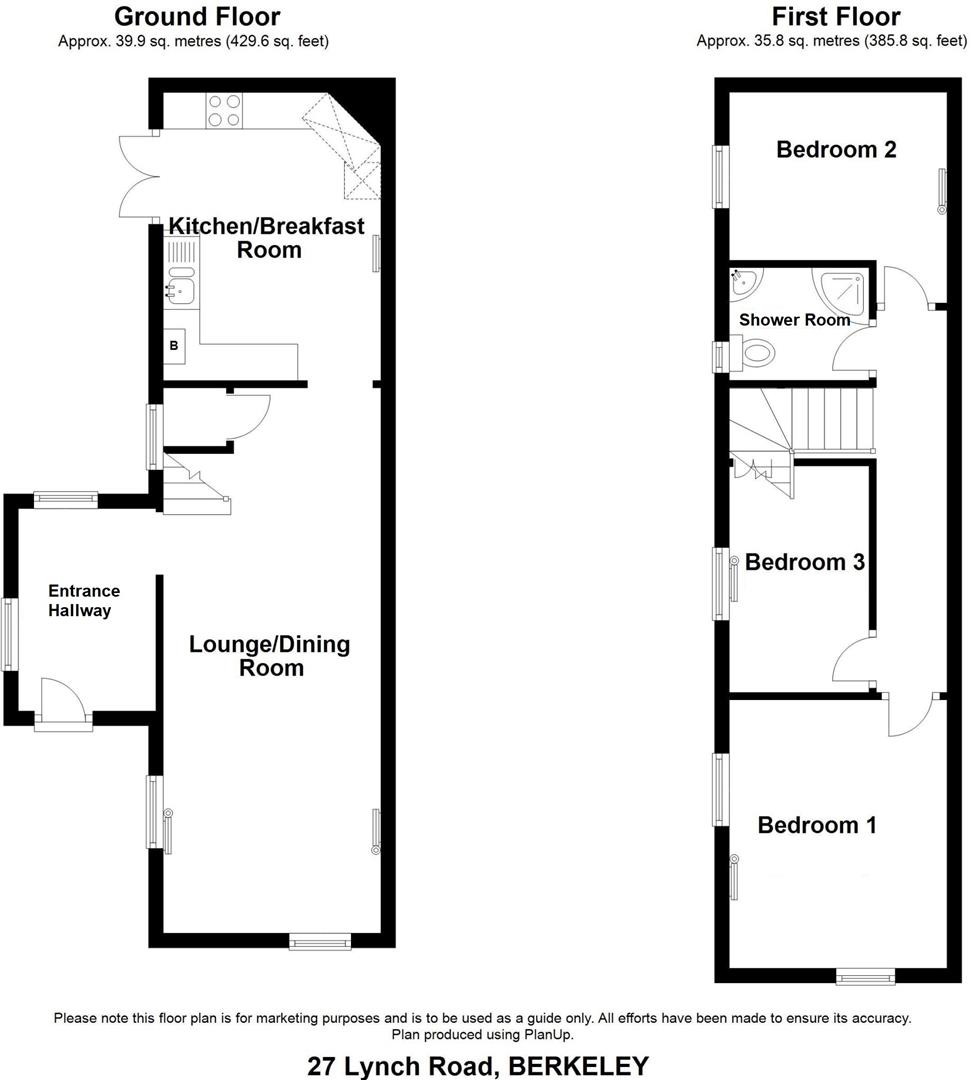 Floorplan for Lynch Road, Berkeley