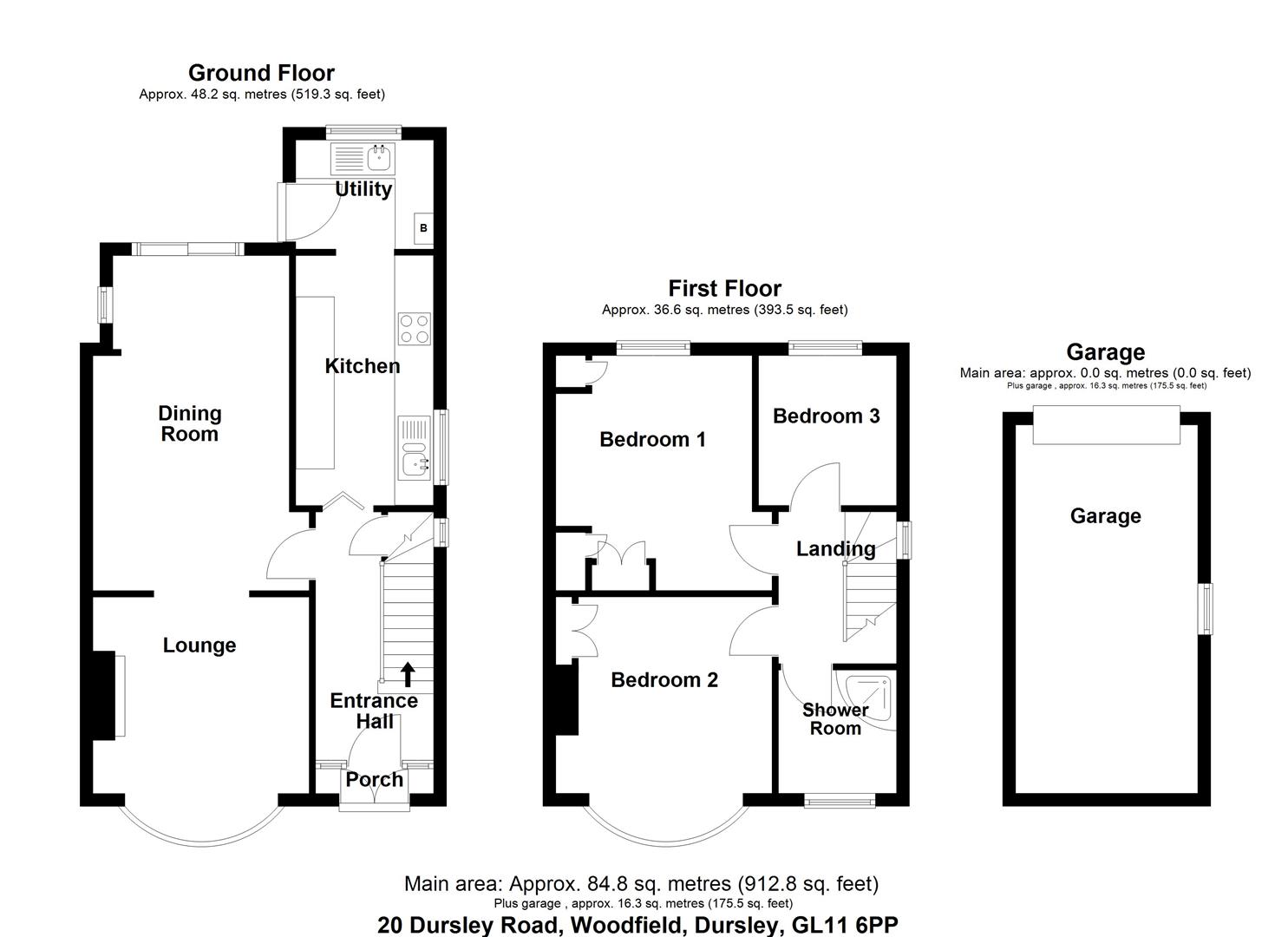 Floorplan for Dursley Road, Cam