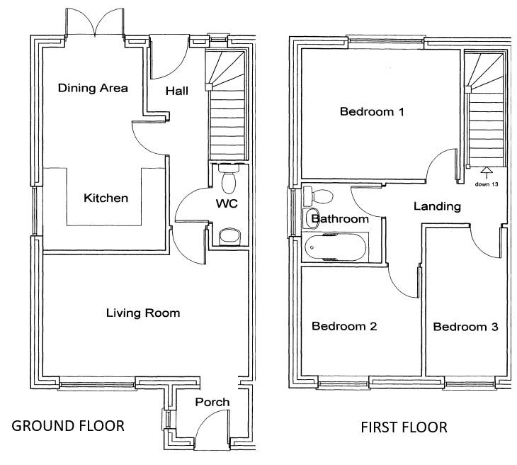 Floorplan for Roseberry Road, Dursley