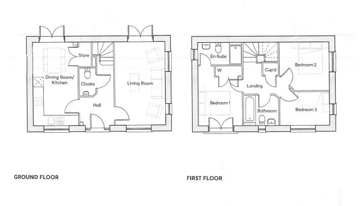 Floorplan for Lister Road, Dursley