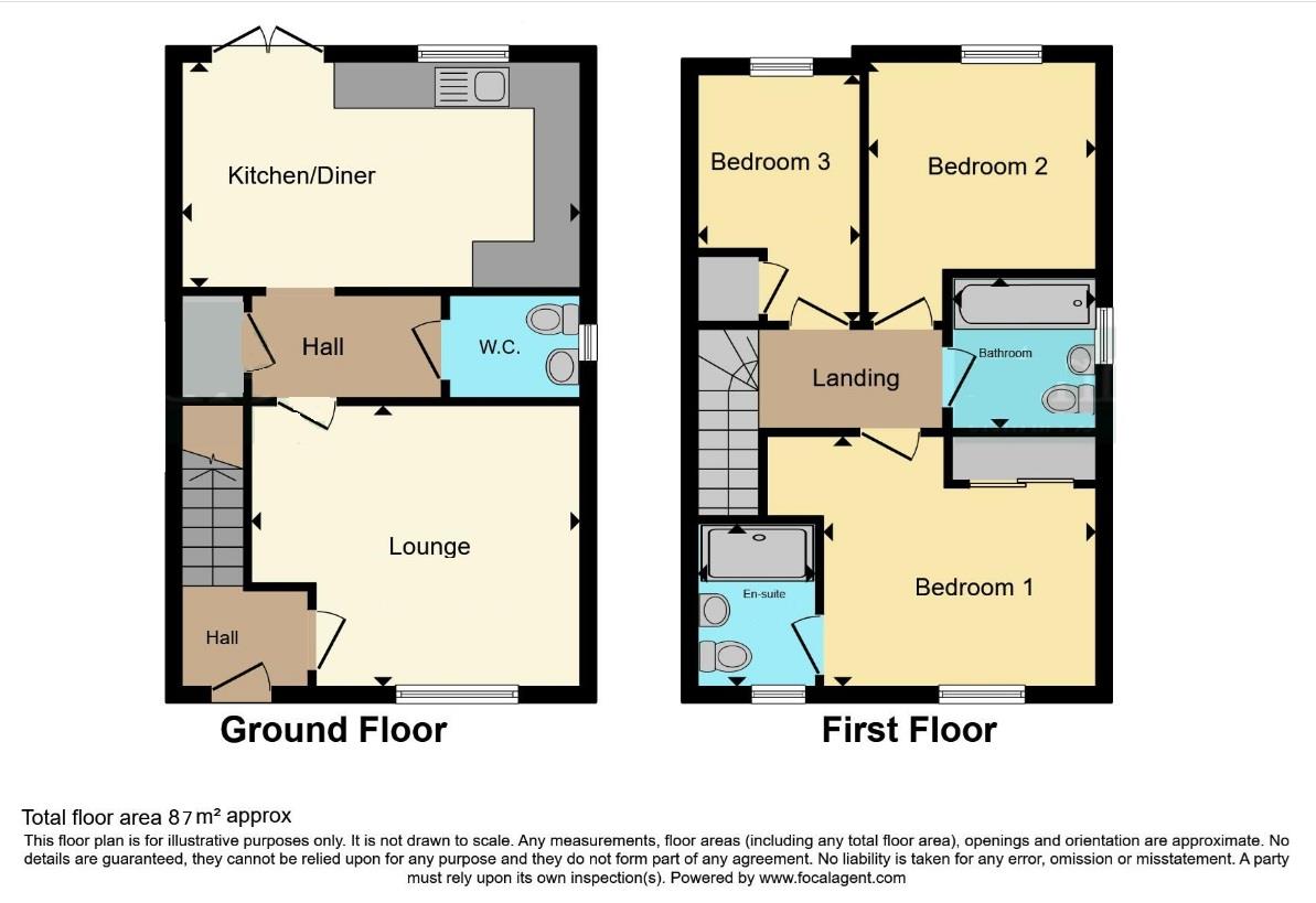 Floorplan for Barley Close, Cam