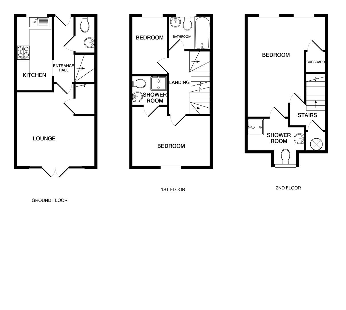 Floorplan for Legion Close, Dursley