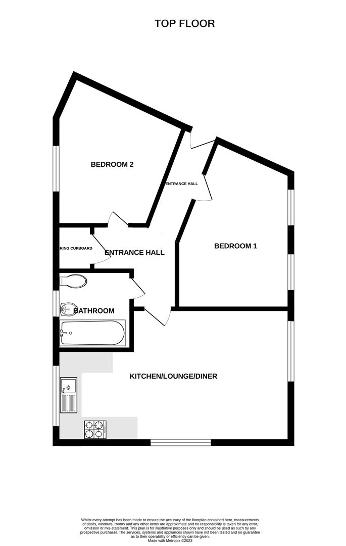 Floorplan for Priory Close, Dursley