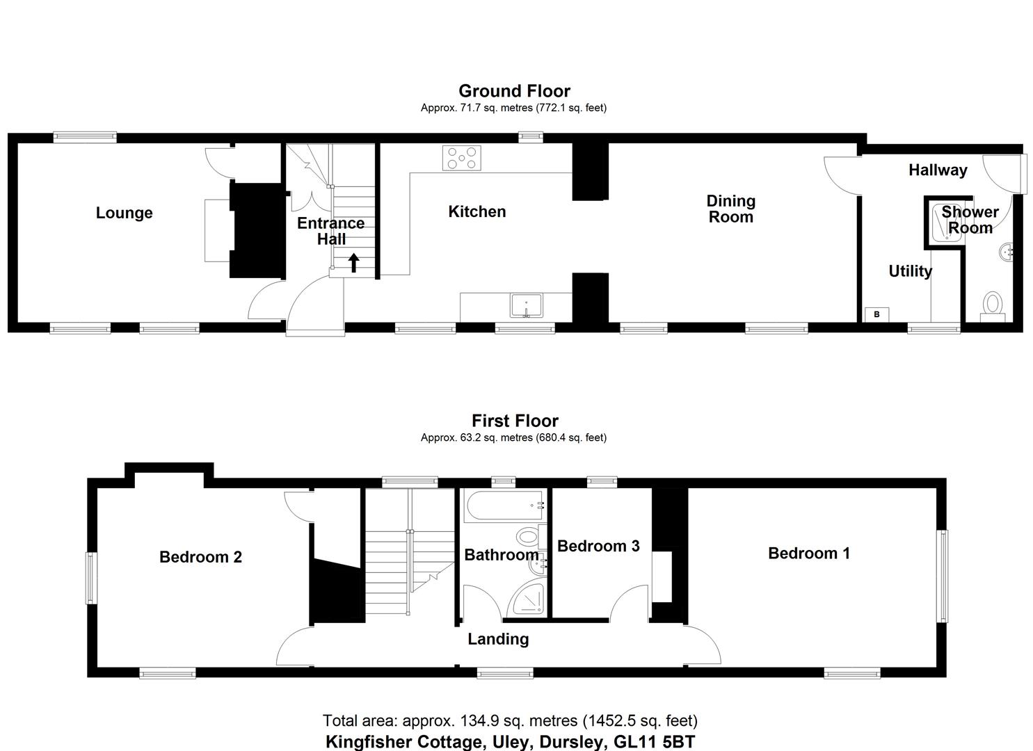 Floorplan for Uley, Dursley