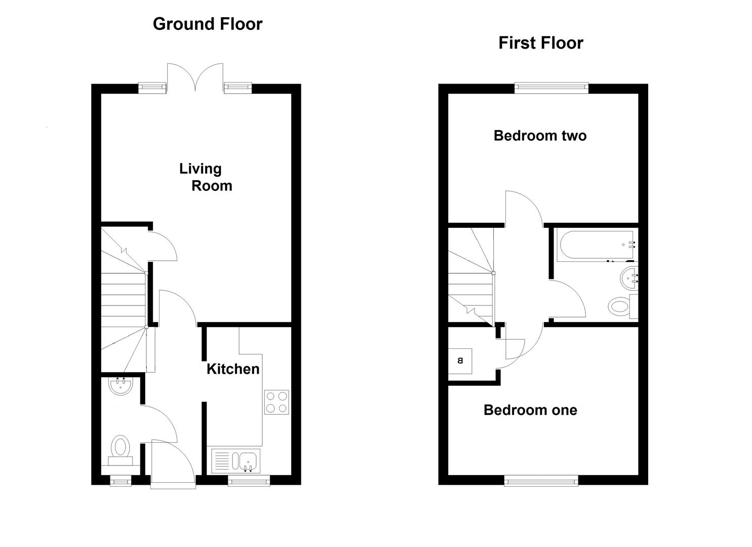 Floorplan for Forge Road, Dursley