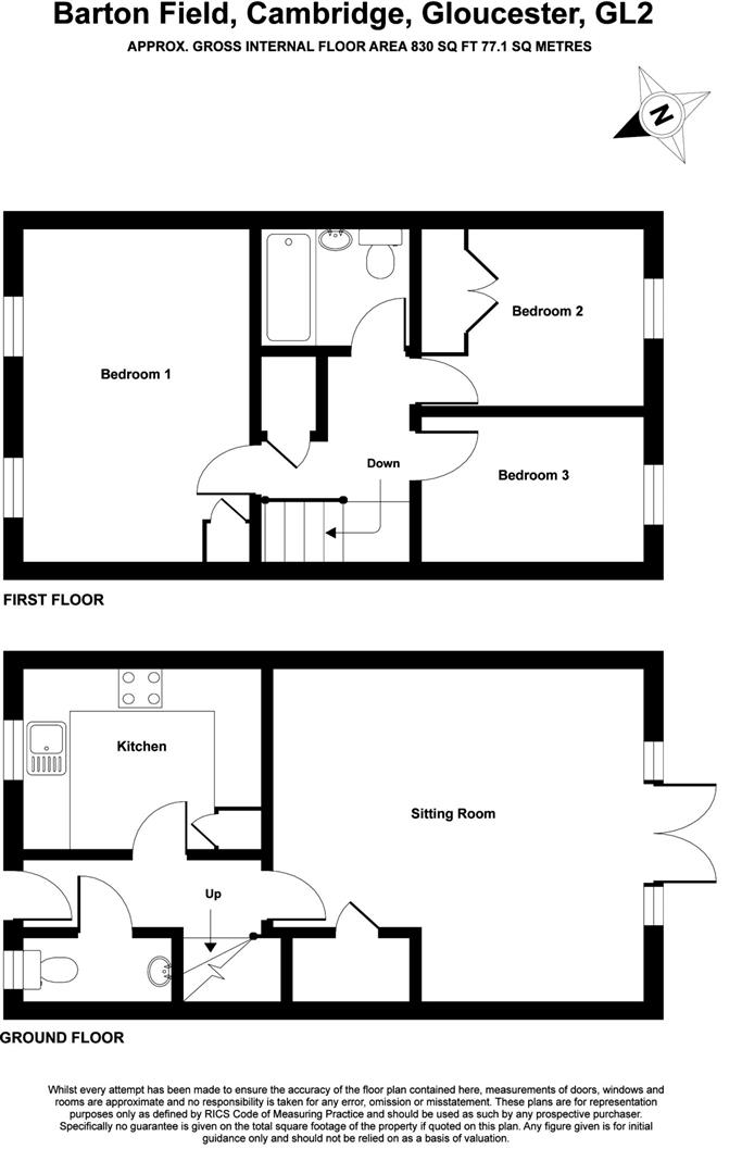Floorplan for Barton Field, Cambridge, Gloucester