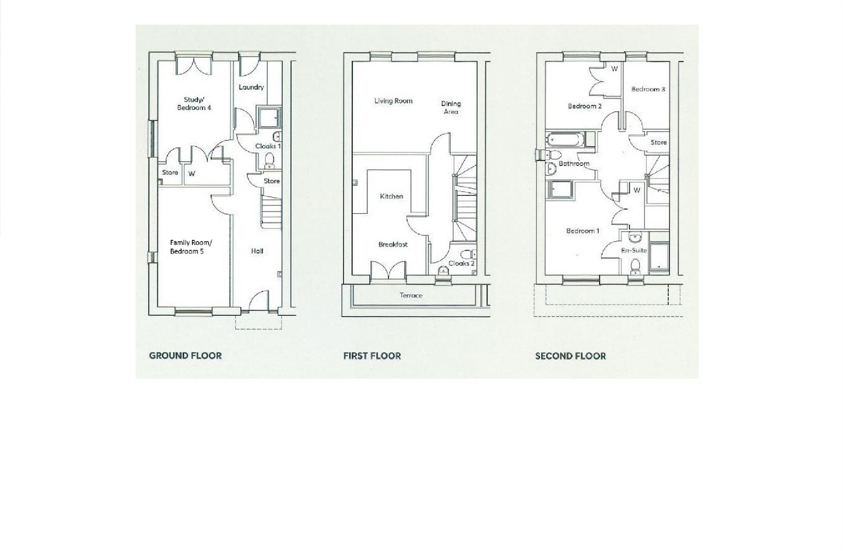 Floorplan for Wyatt Close, Dursley