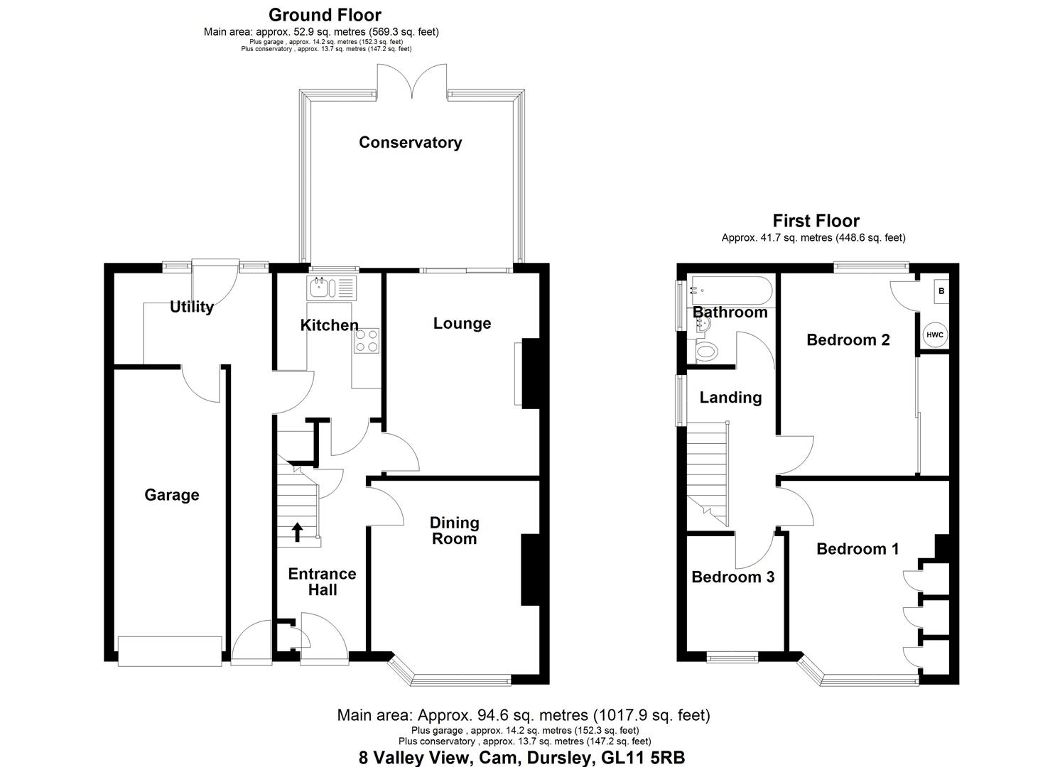 Floorplan for Valley View, Tilsdown