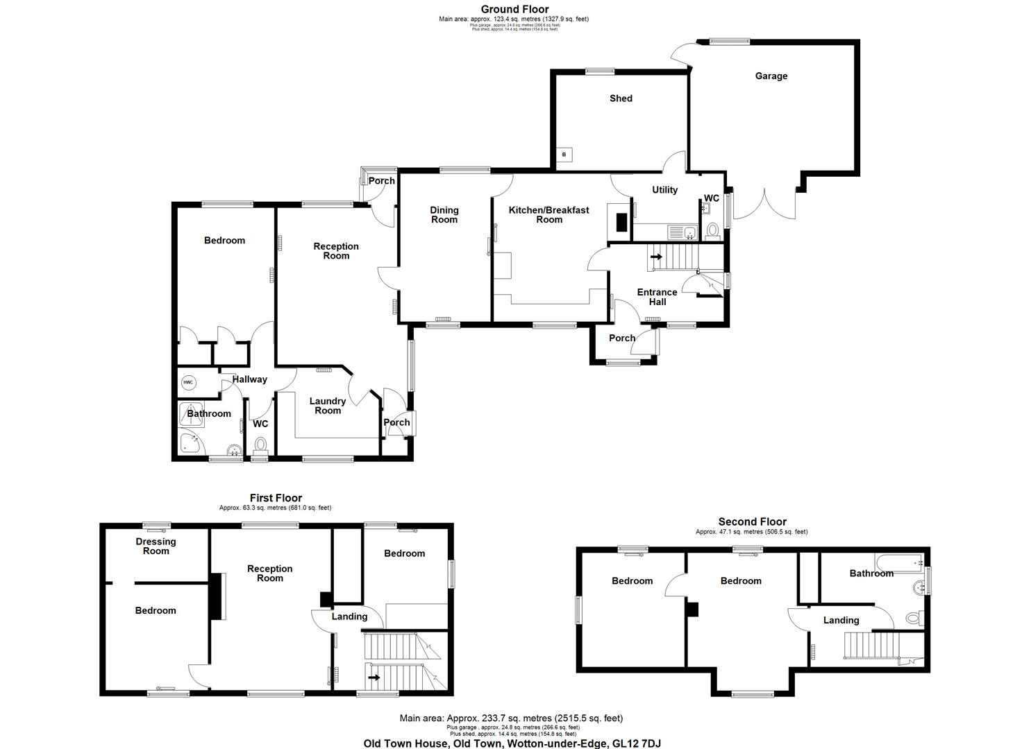 Floorplan for Old Town, Wotton-Under-Edge