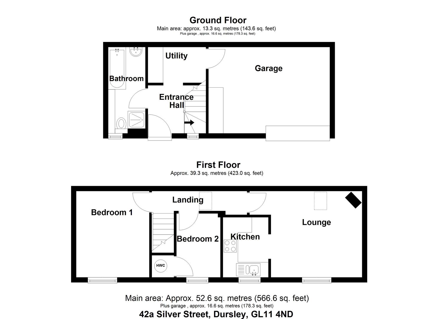 Floorplan for Silver Street, Dursley