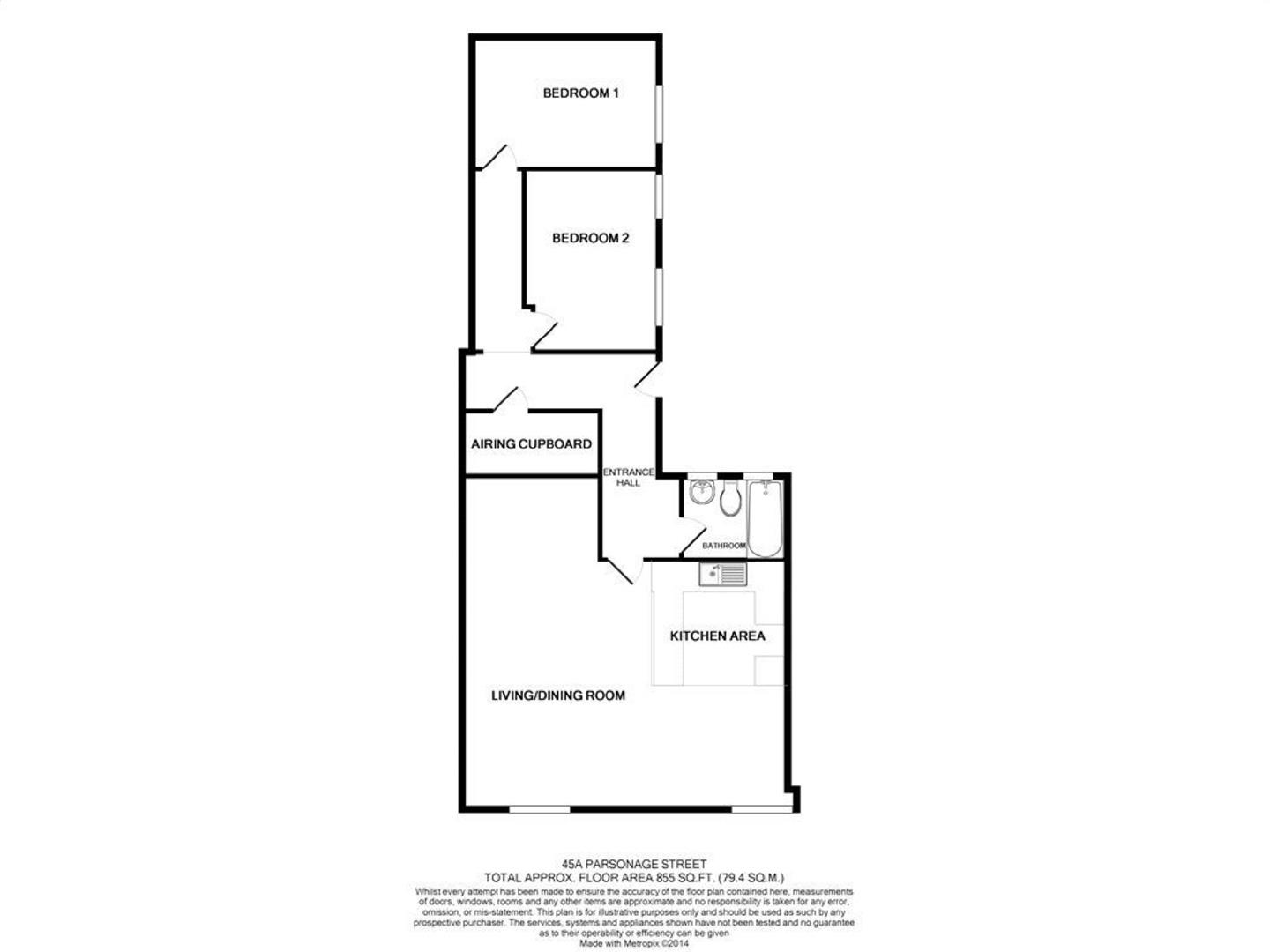 Floorplan for Parsonage Street, Dursley