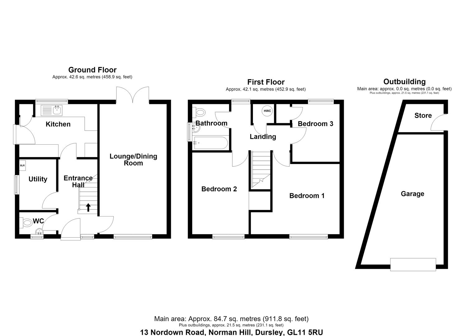 Floorplan for Nordown Road, Cam