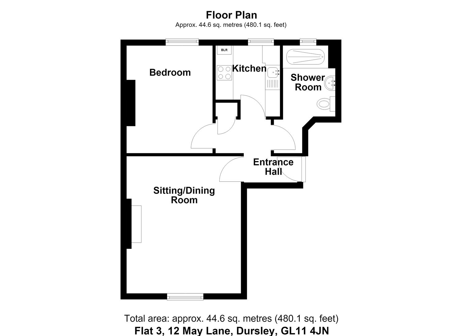 Floorplan for May Lane, Dursley