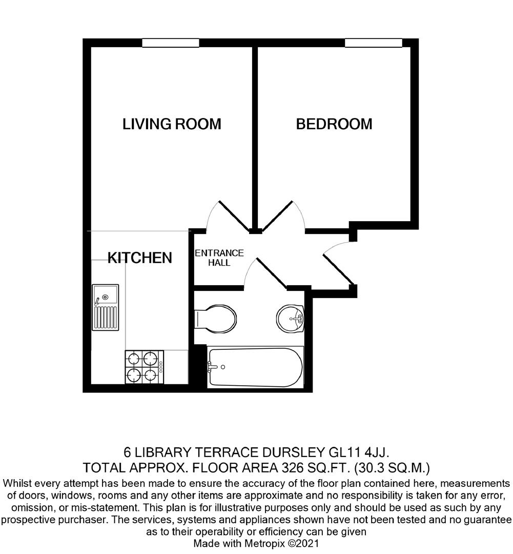 Floorplan for Library Terrace, Dursley