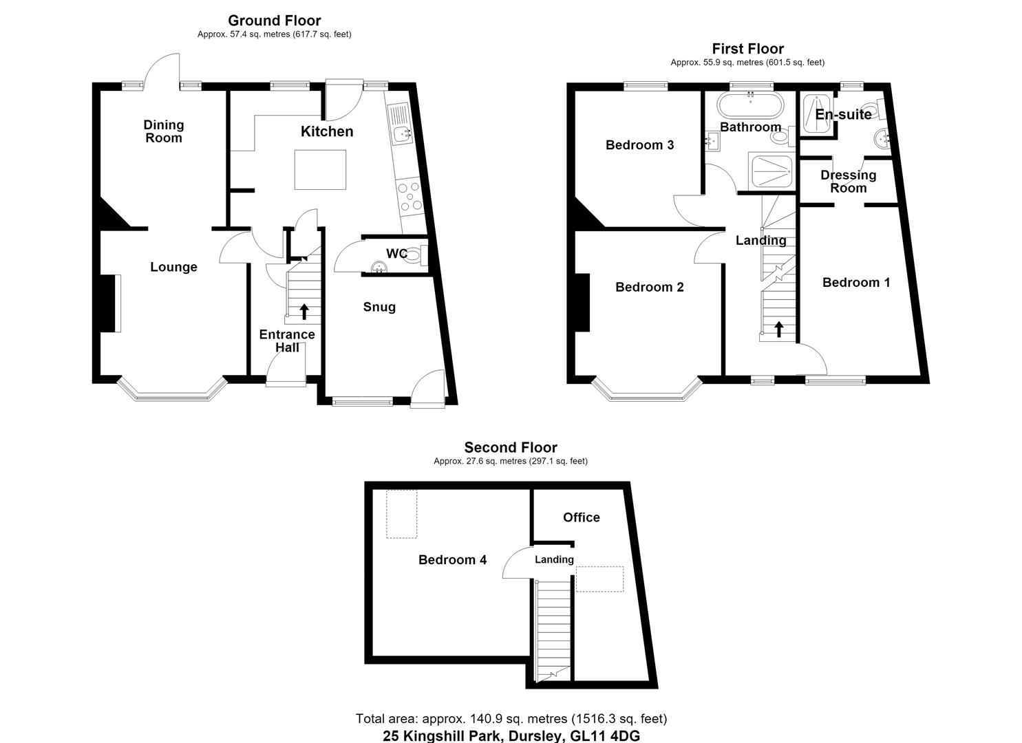 Floorplan for Kingshill Park, Dursley
