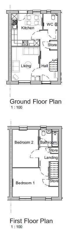 Floorplan for Lister Road, Dursley