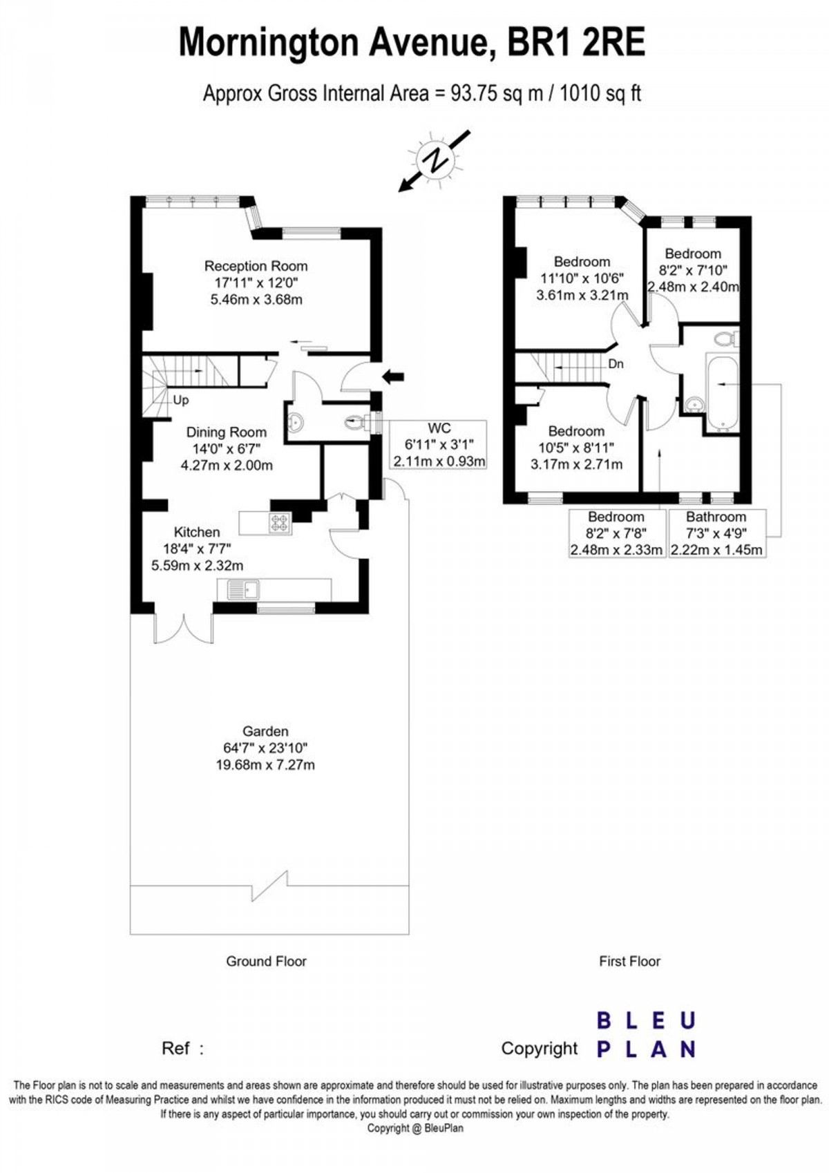 Floorplan for Mornington Avenue, Bromley, BR1