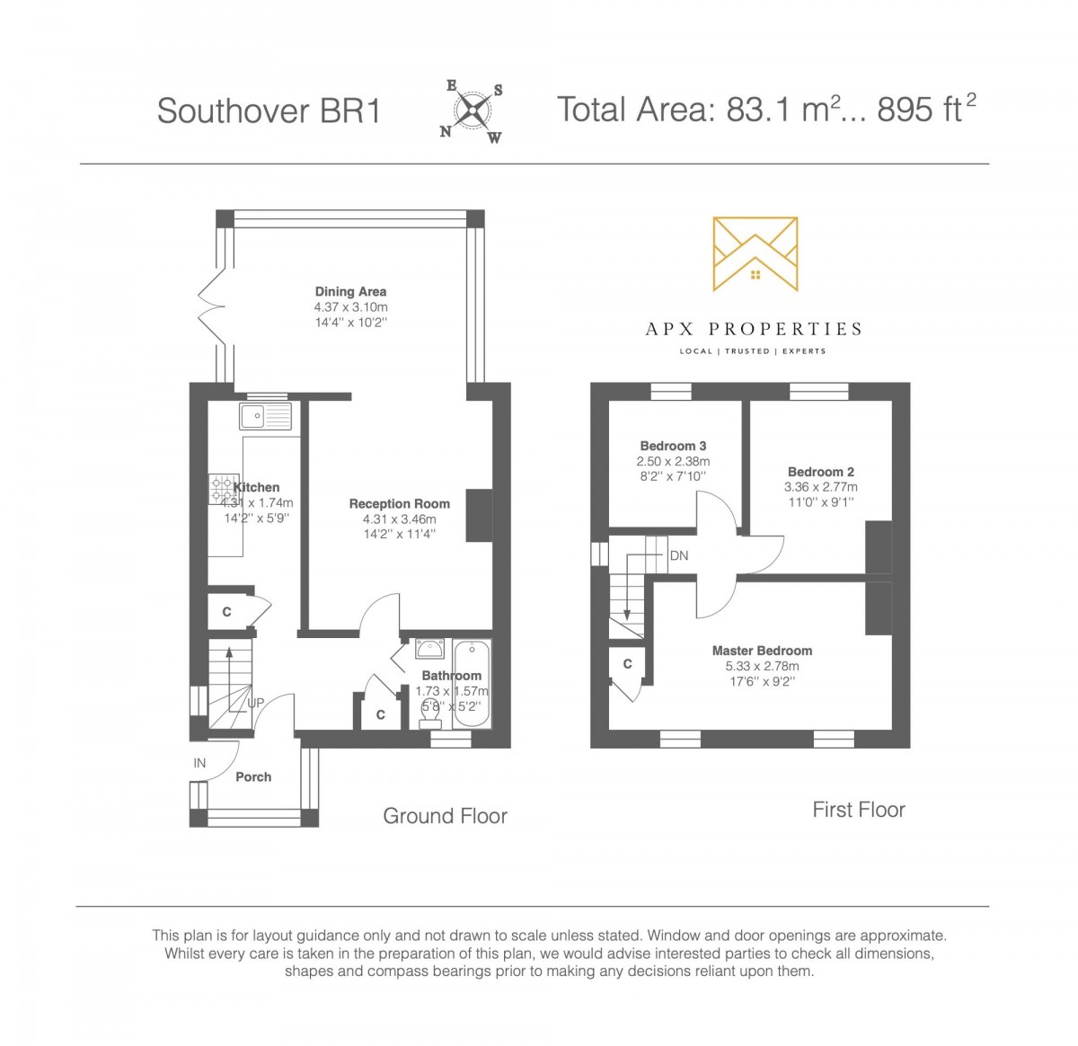 Floorplan for Southover, Bromley, BR1