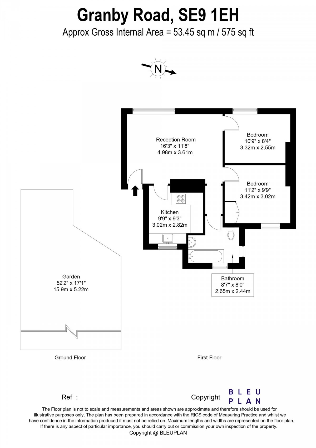 Floorplan for Granby Road, London, SE9