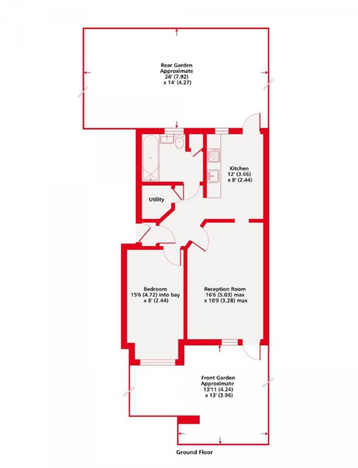Floorplan for Laburnum Close, London, SE15