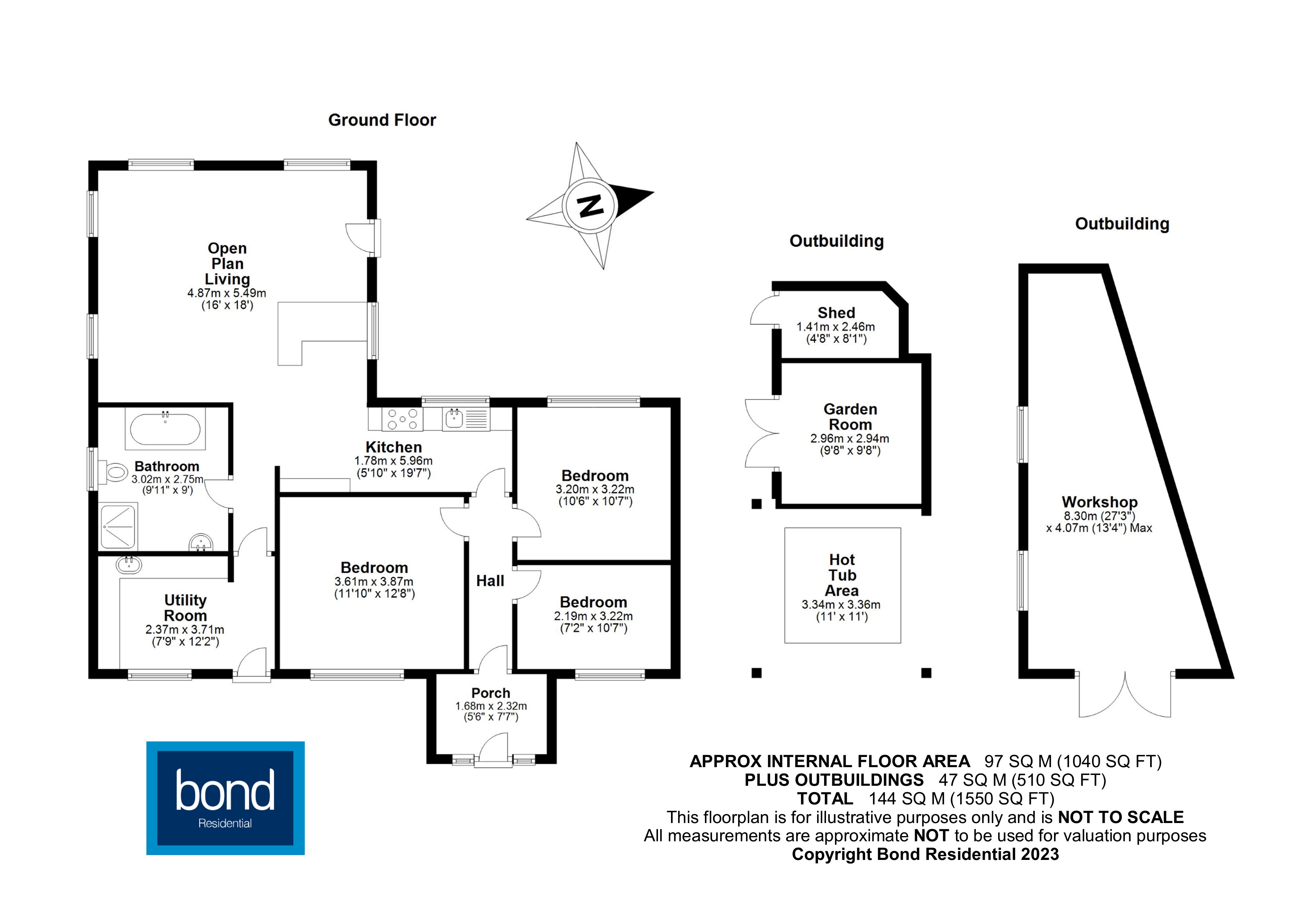 Floorplan for Galleywood, Chelmsford, Essex