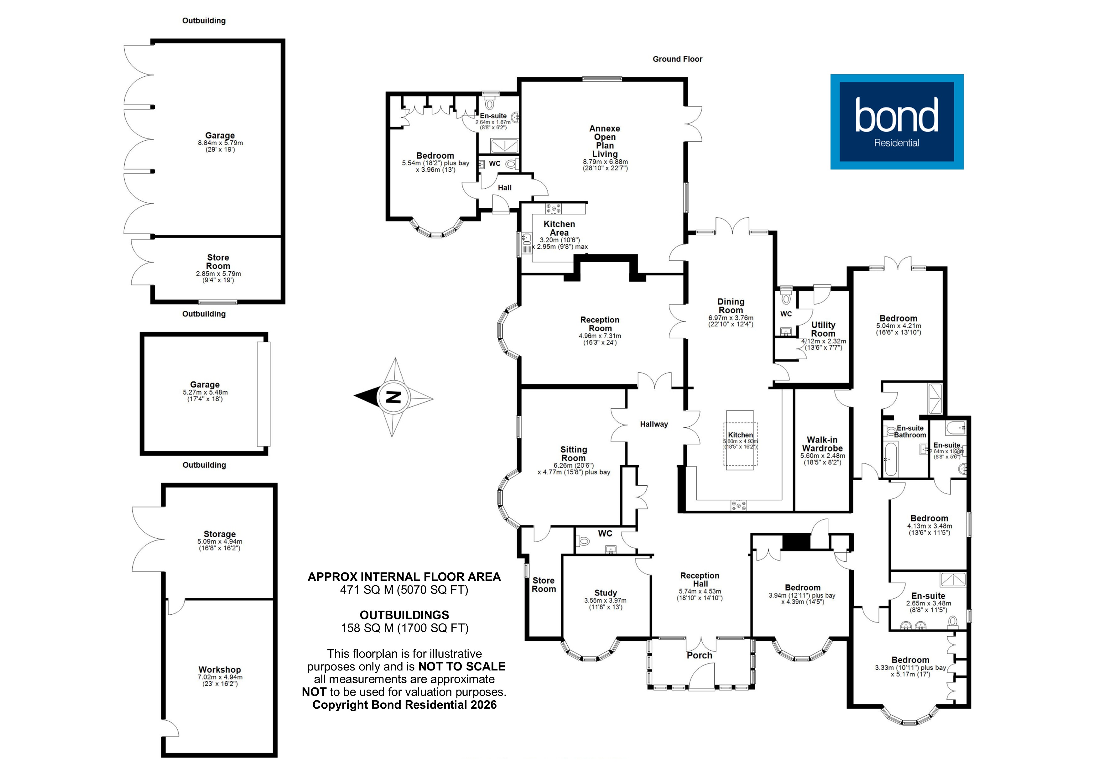 Floorplan for Woodham Mortimer, Maldon, Essex
