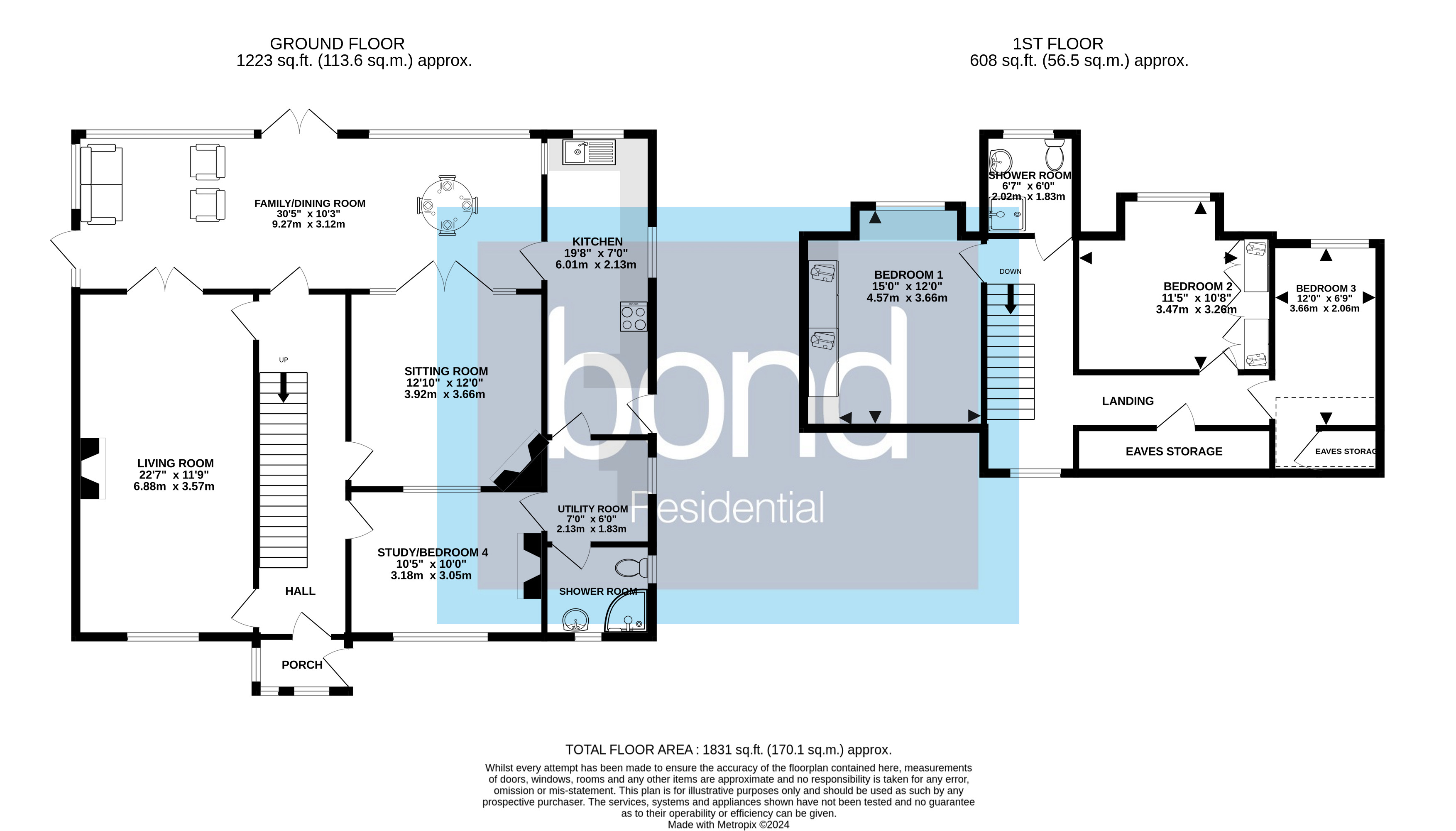 Floorplan for Danbury, Chelmsford, Essex