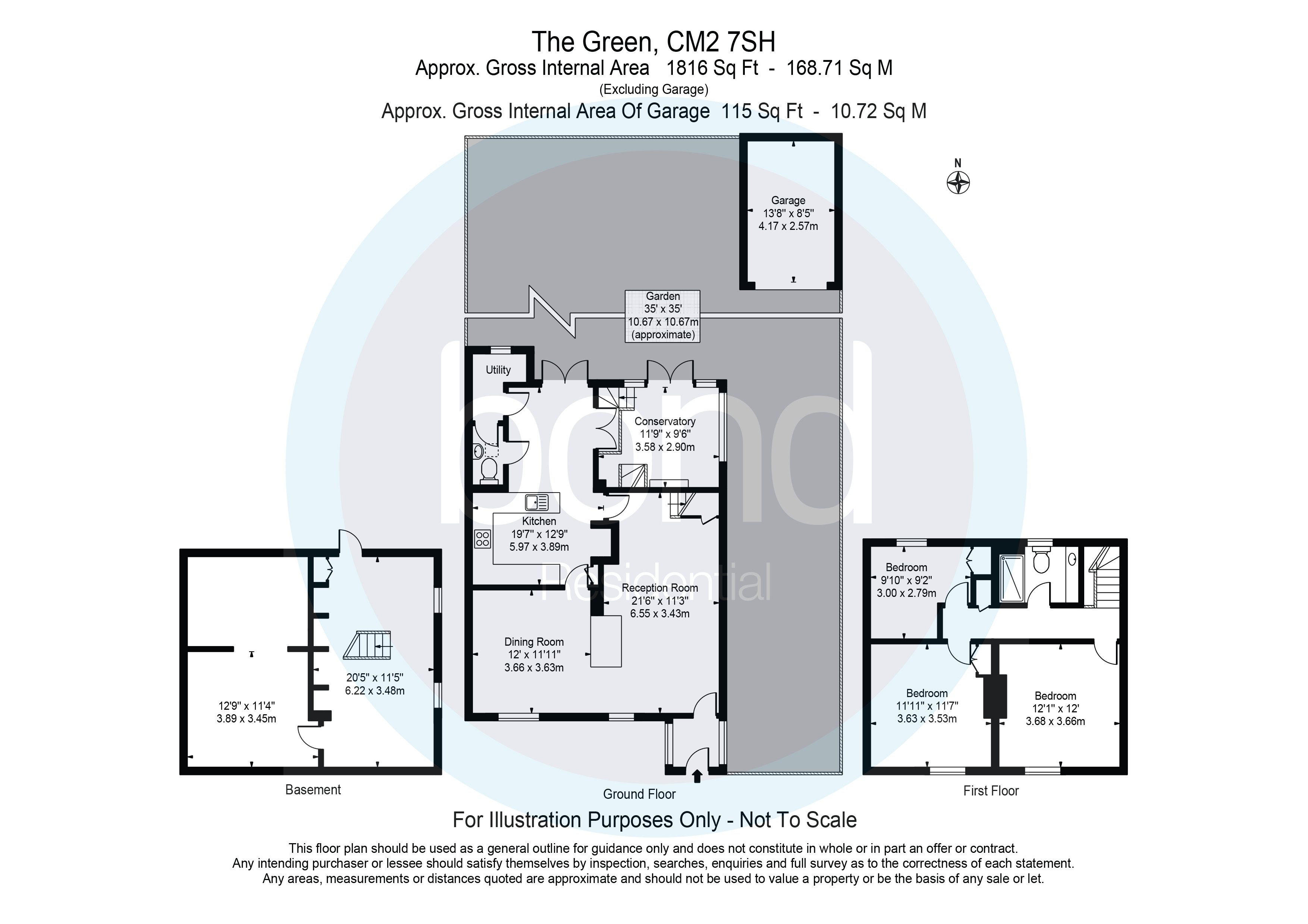 Floorplan for Sandon, Chelmsford, Essex