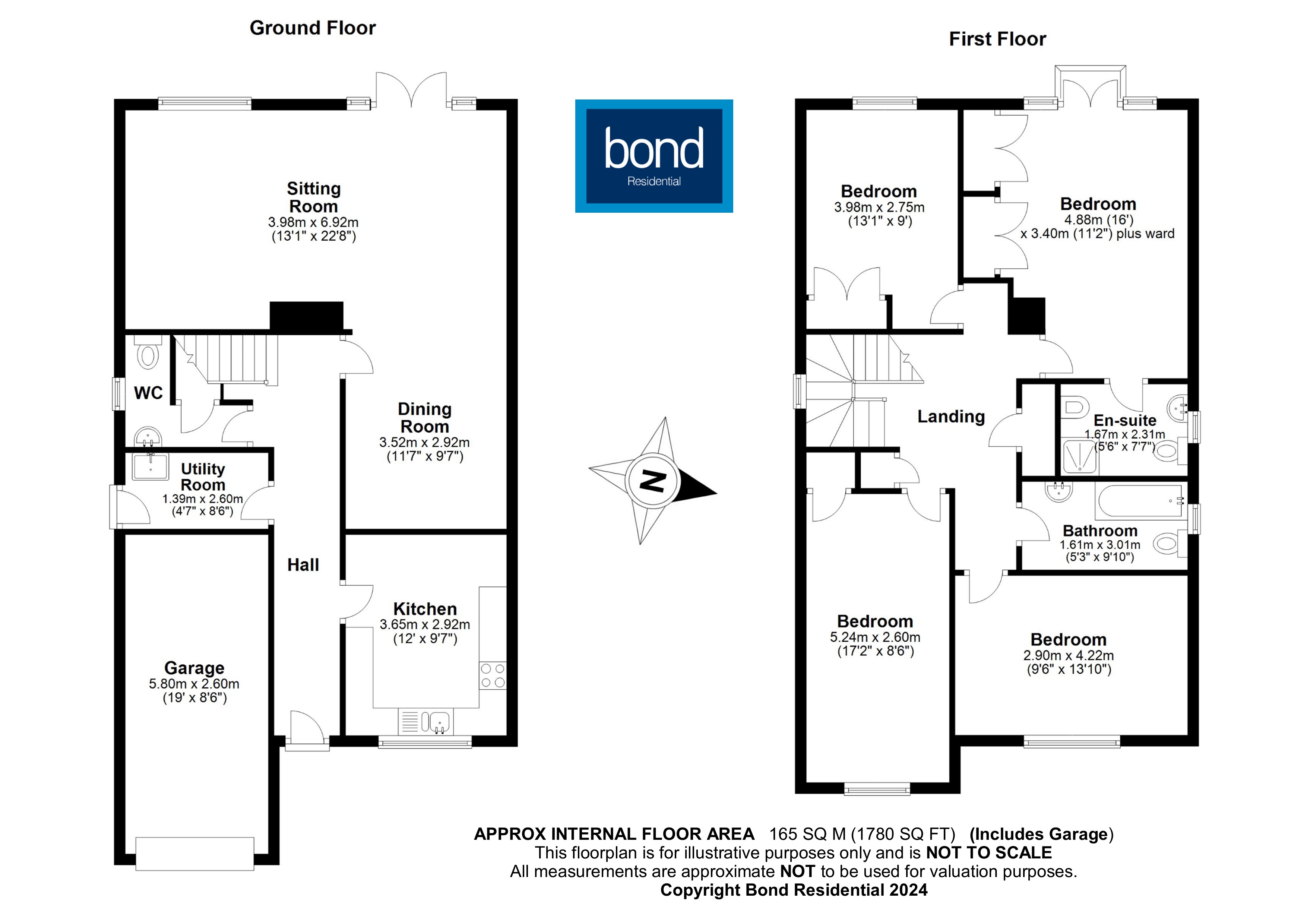 Floorplan for Wood Street, Chelmsford, Essex