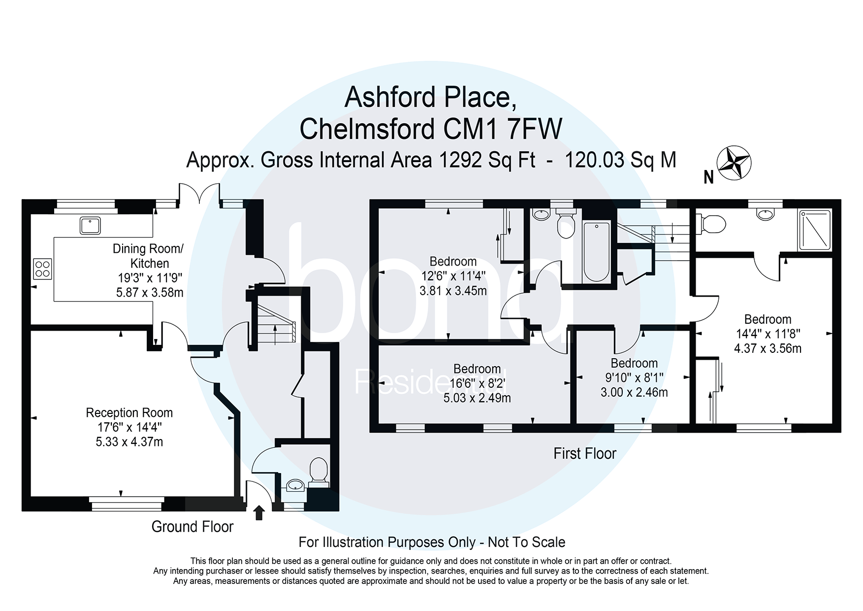 Floorplan for Ashford Place, Chelmsford, Essex