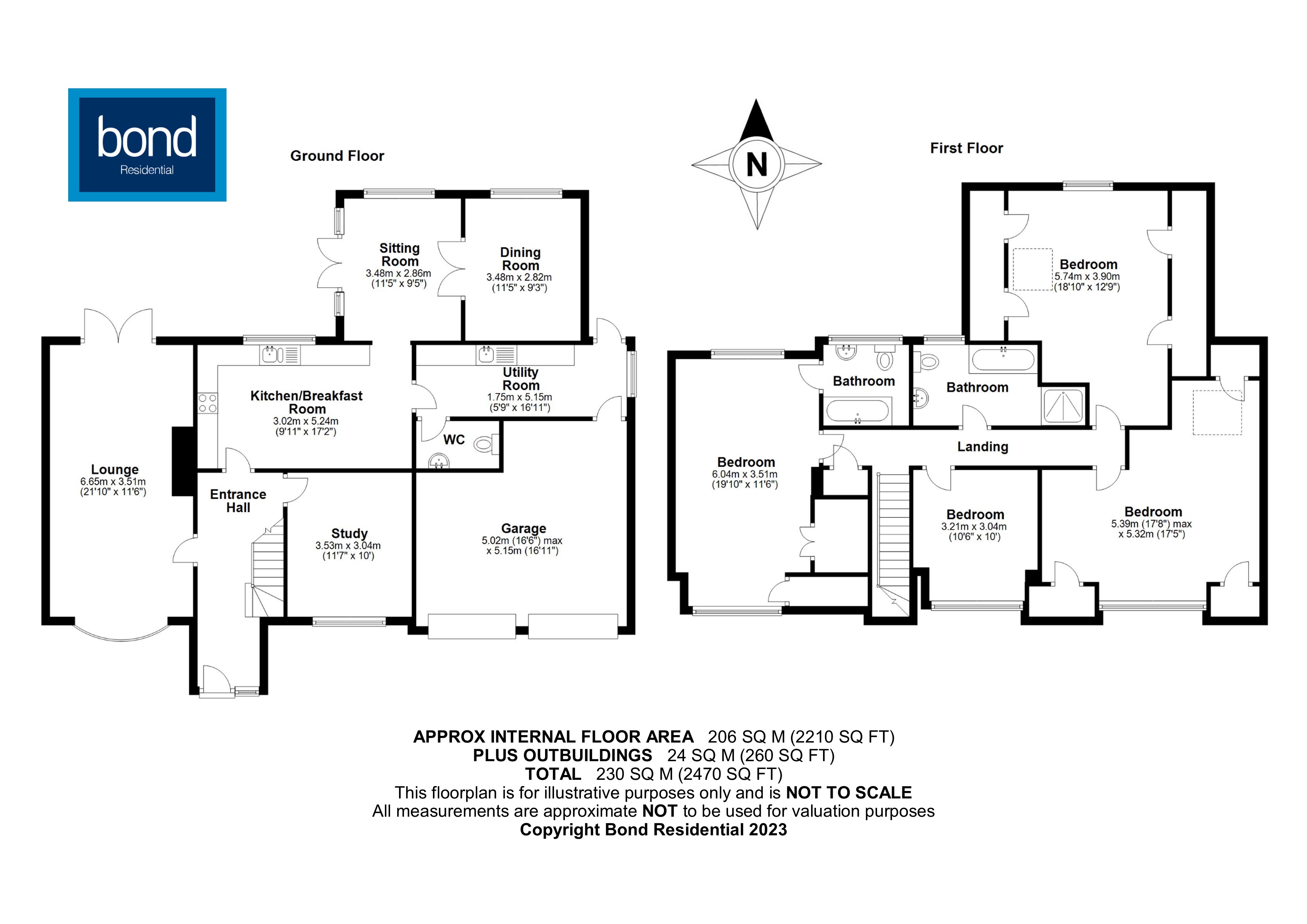 Floorplan for Broomfield, Chelmsford, Essex