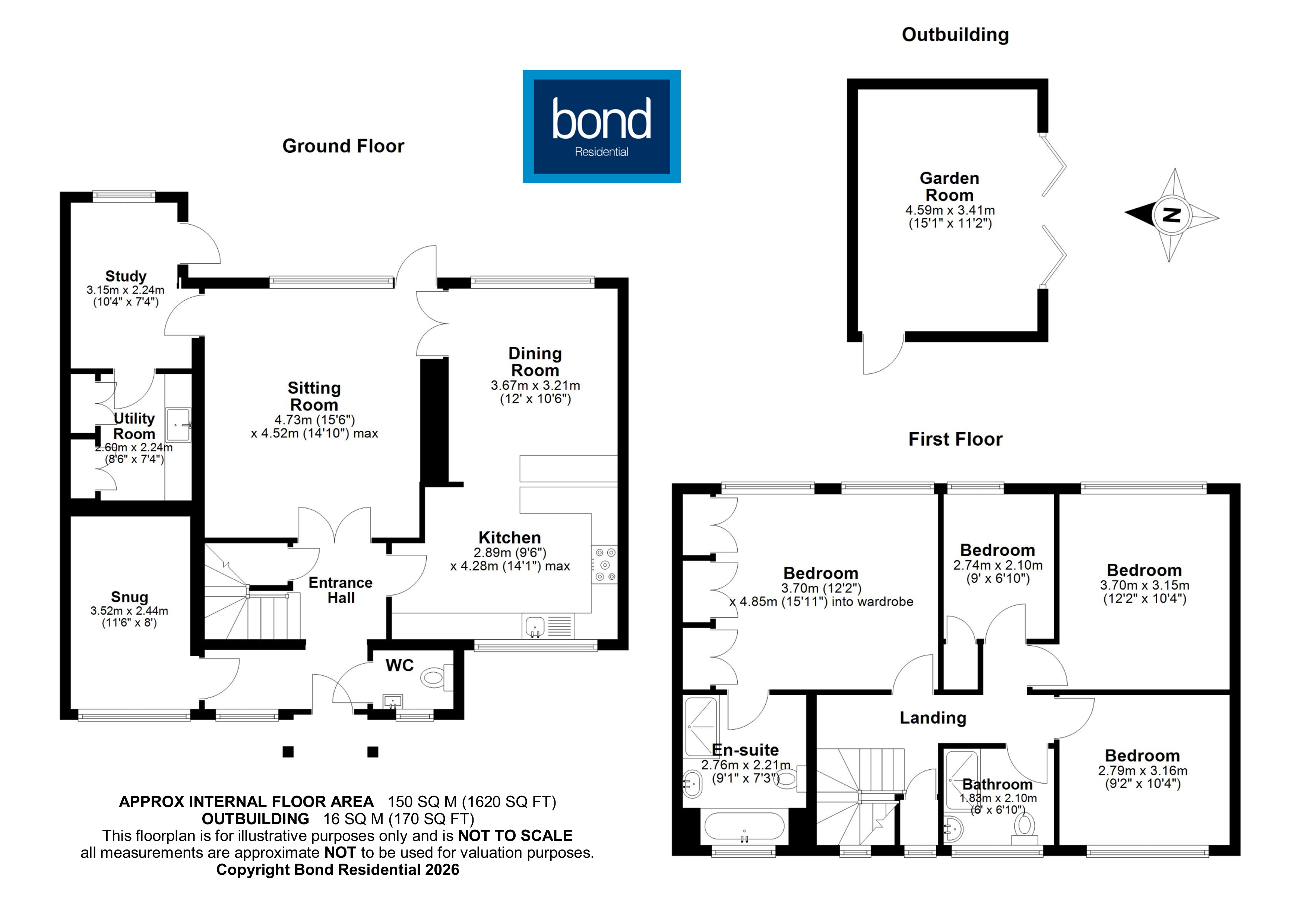 Floorplan for Little Baddow, Chelmsford, Essex
