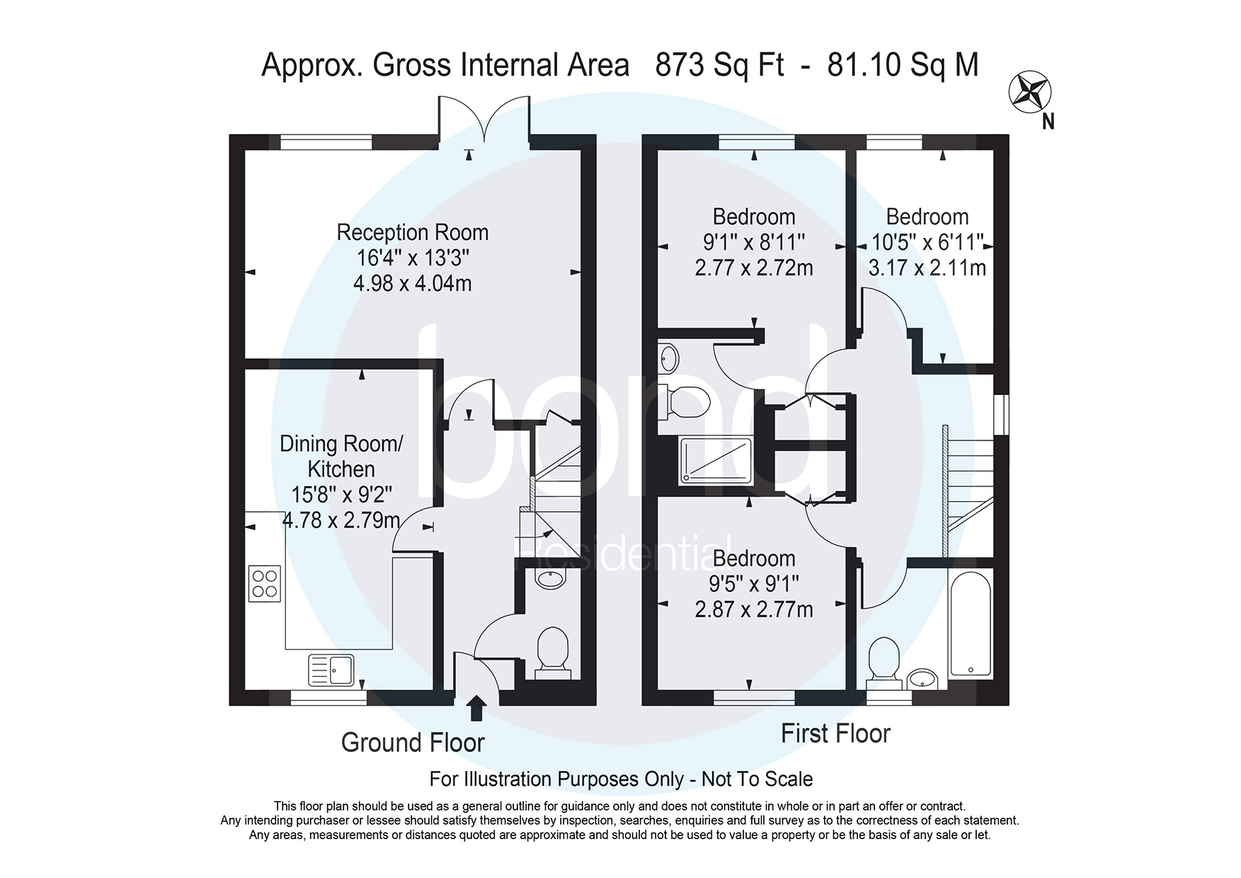 Floorplan for Mons Way, Maldon, Essex