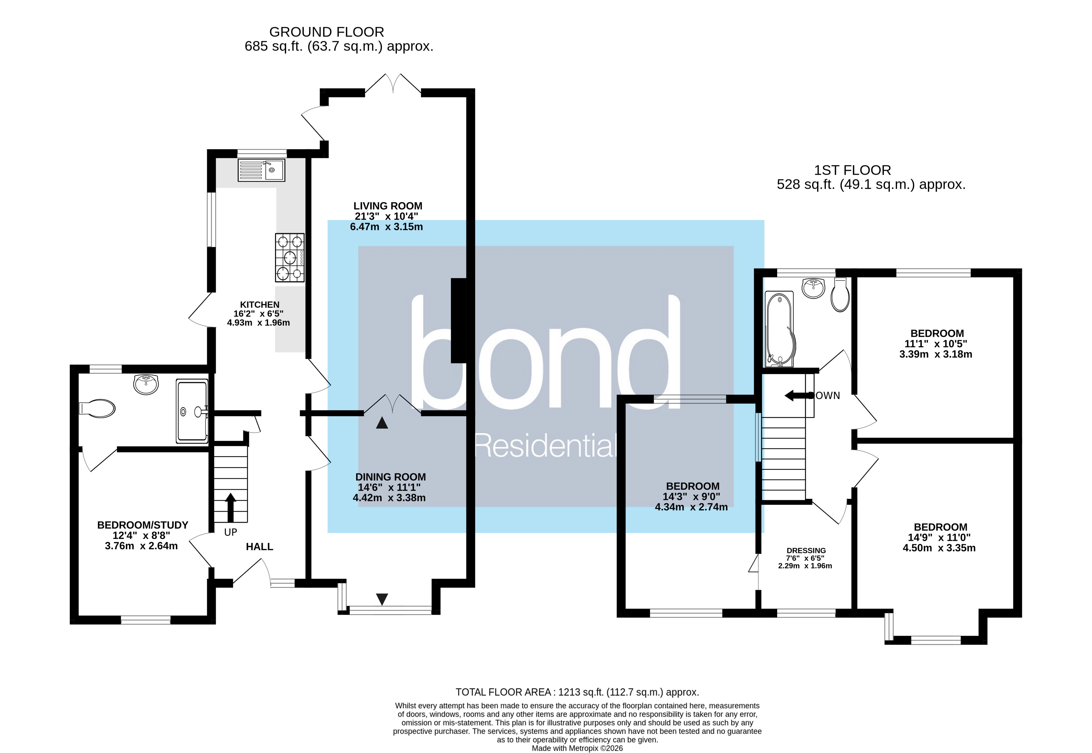 Floorplan for Peartree Lane, Danbury, Essex