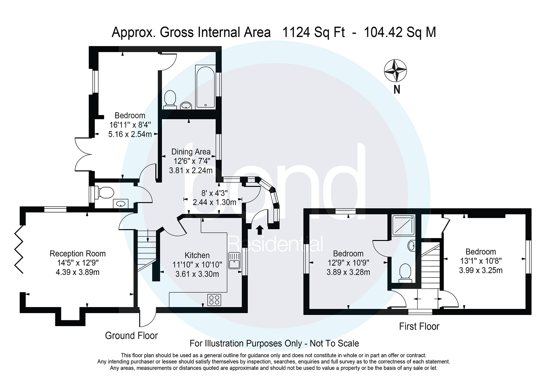 Floorplan for Eves Corner, Danbury, Essex