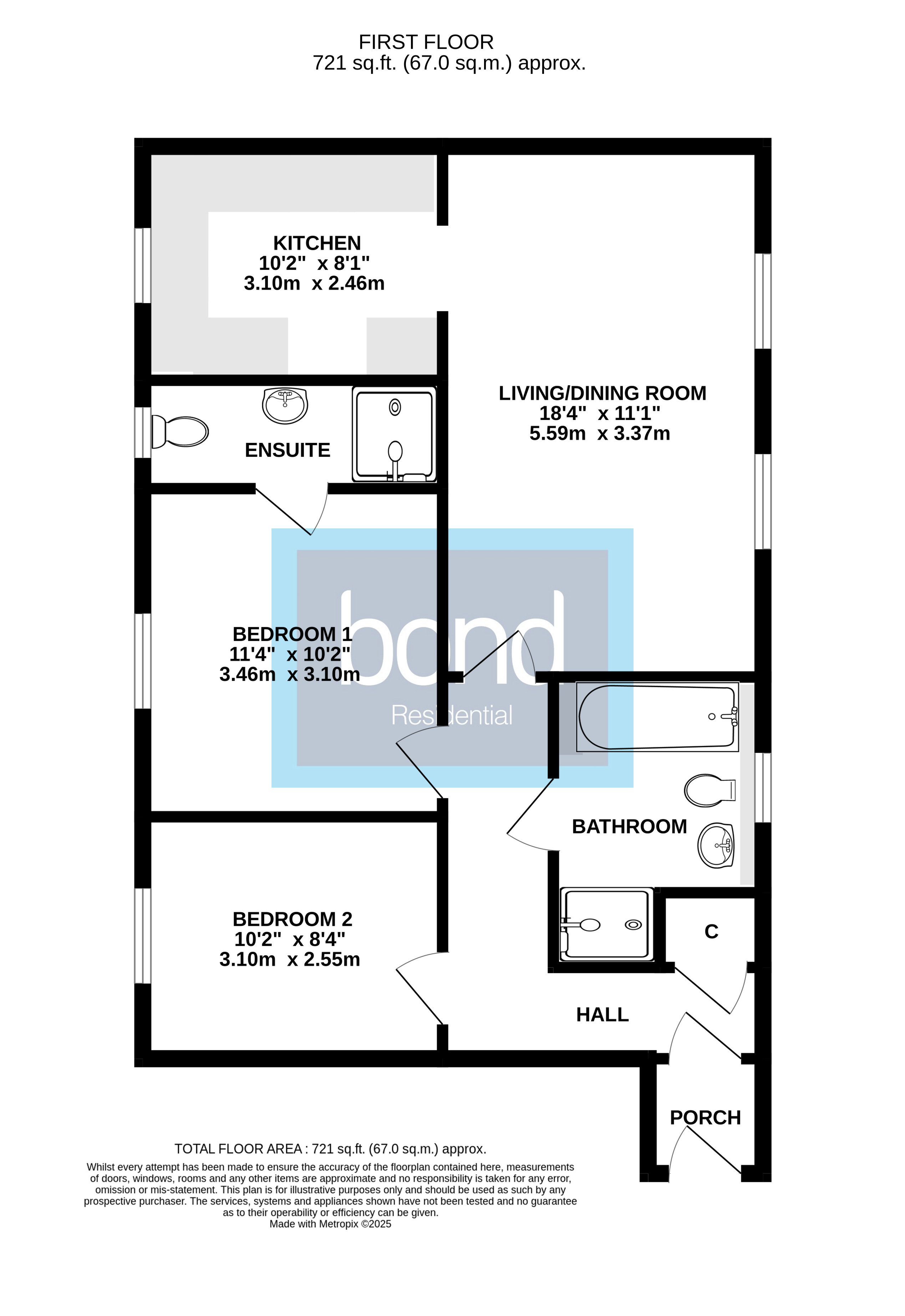 Floorplan for Chelmer Road, Chelmsford, Essex