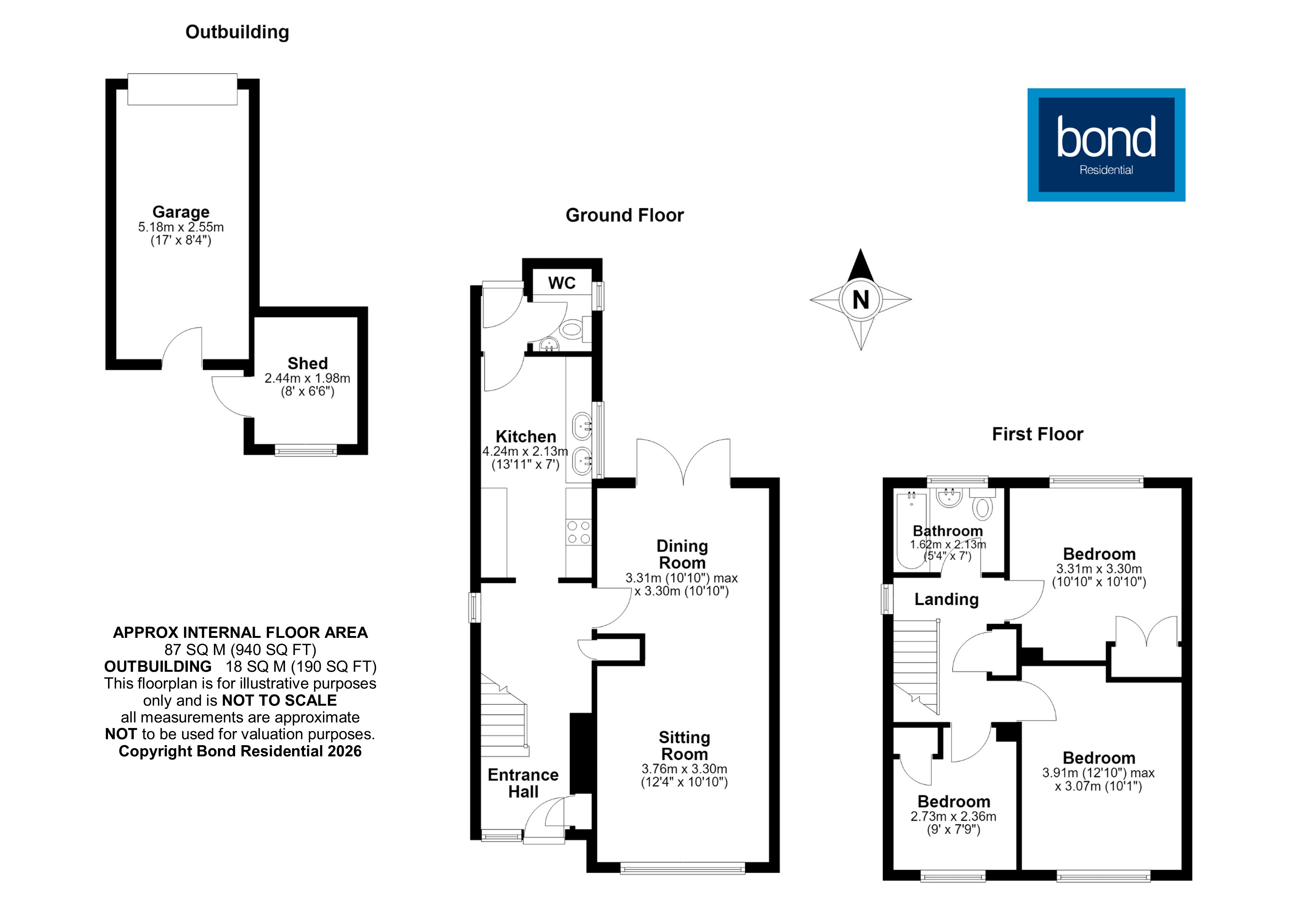 Floorplan for Great Baddow, Chelmsford, Essex