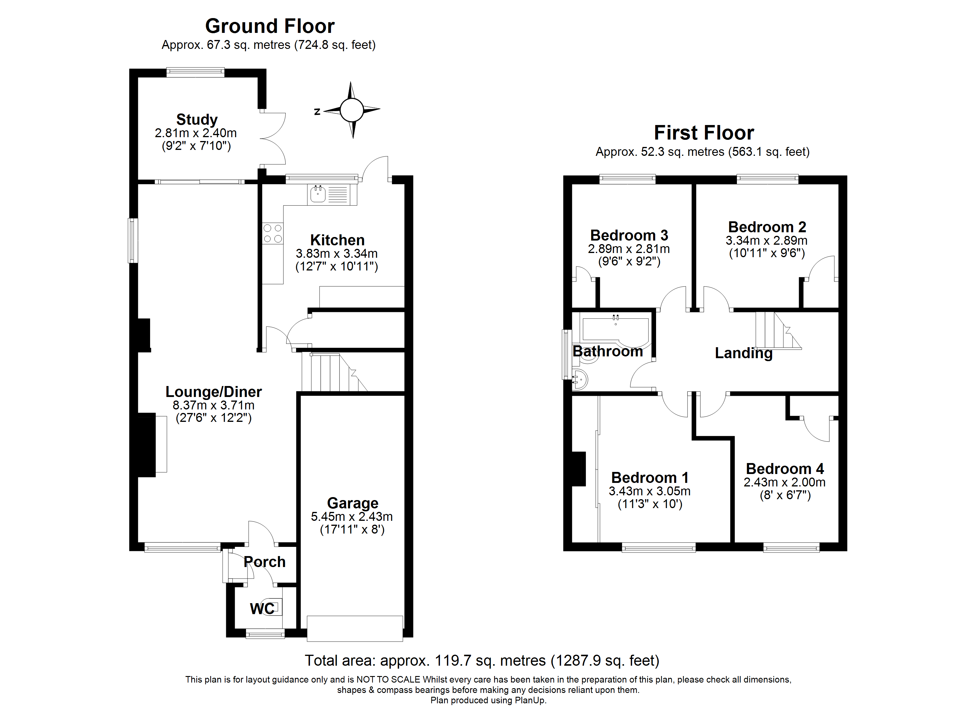 Floorplan for Boreham, Chelmsford, Essex