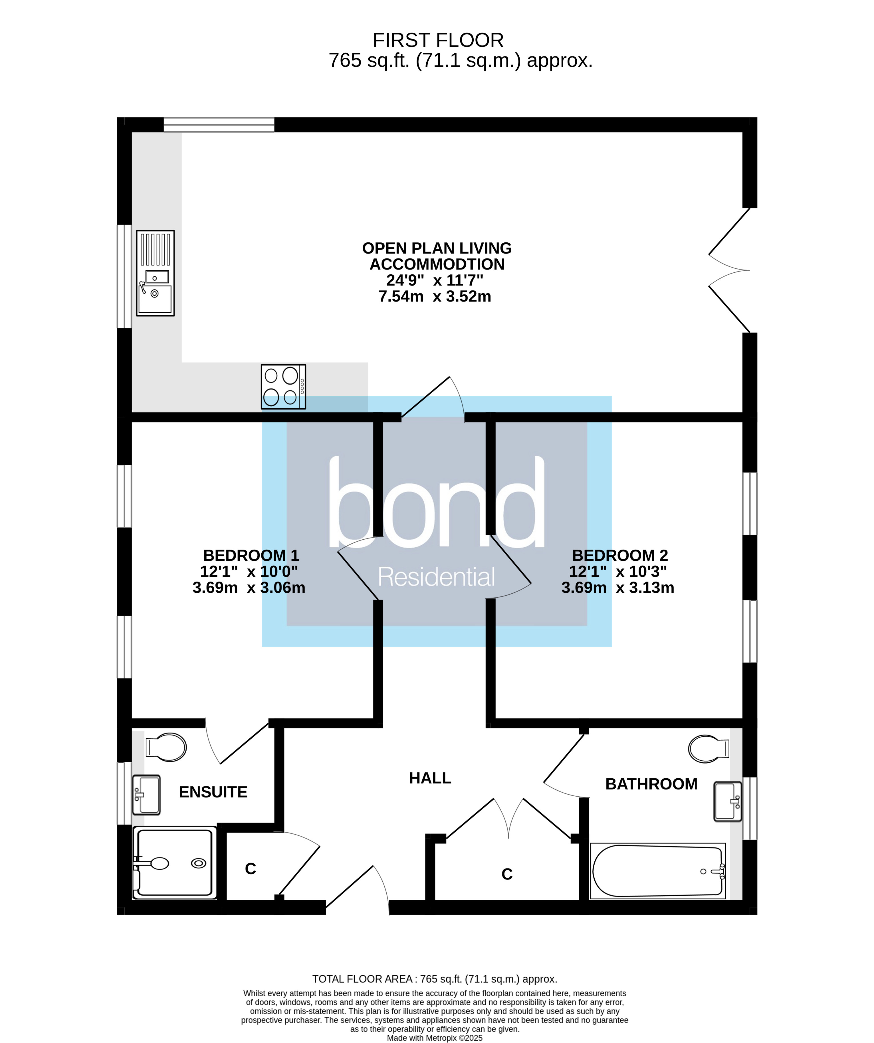 Floorplan for Ben Wilson Link, Chelmsford, Essex