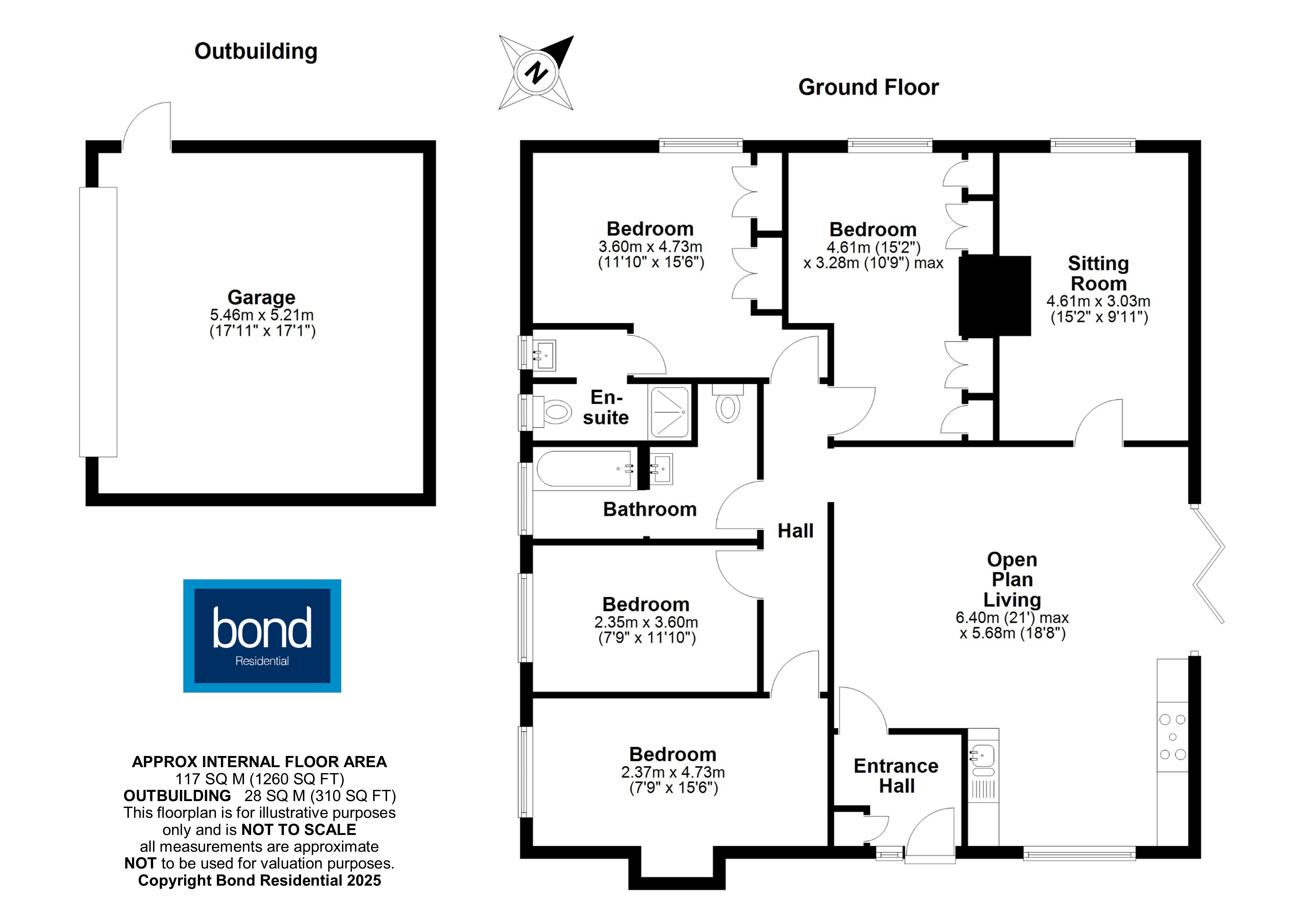 Floorplan for Woodham Mortimer