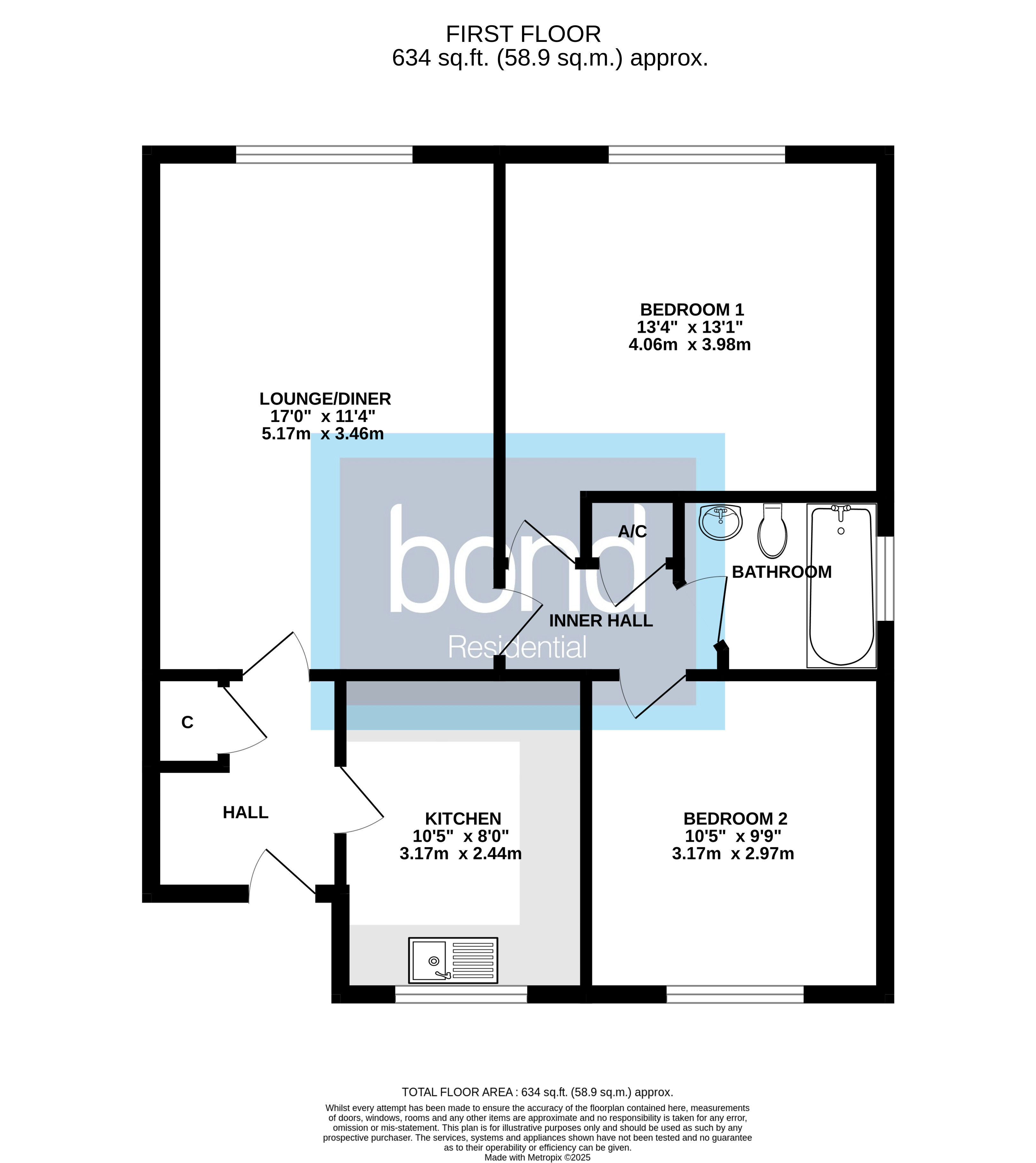 Floorplan for Great Baddow, Chelmsford, Essex