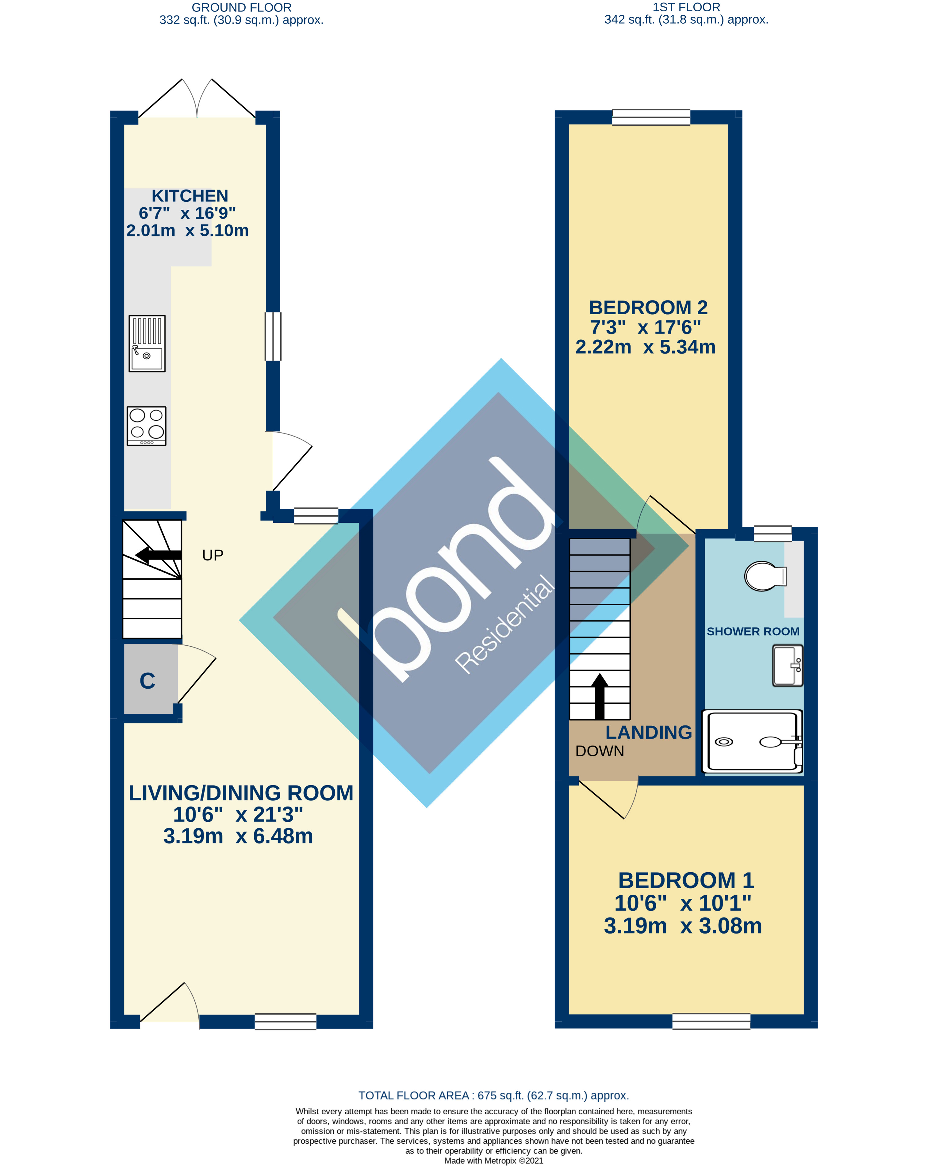 Floorplan for South Primrose Hill, Chelmsford, Essex