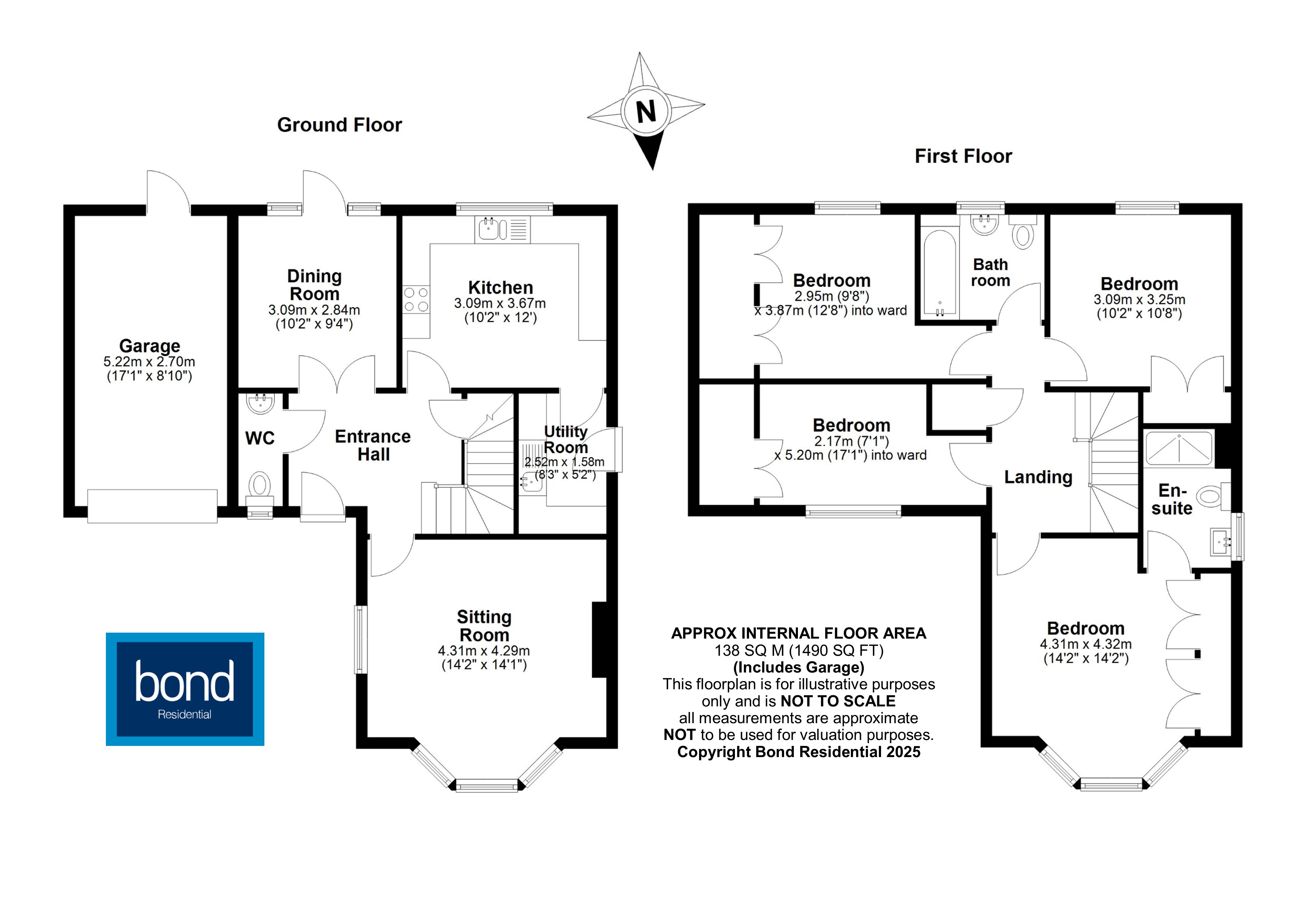 Floorplan for Ridgewell Avenue, Chelmsford, Essex