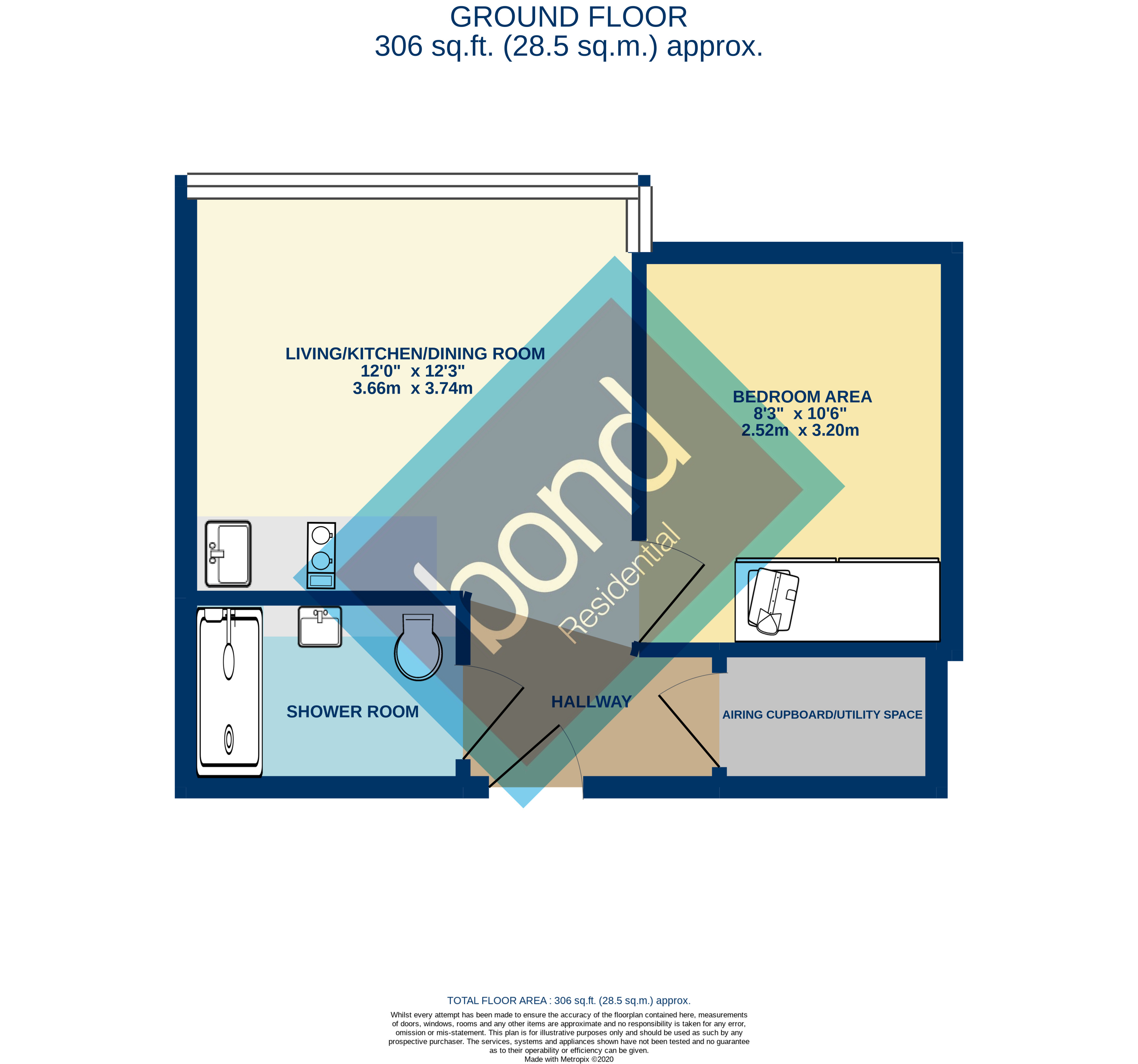 Floorplan for Springfield Road, Chelmsford, Essex