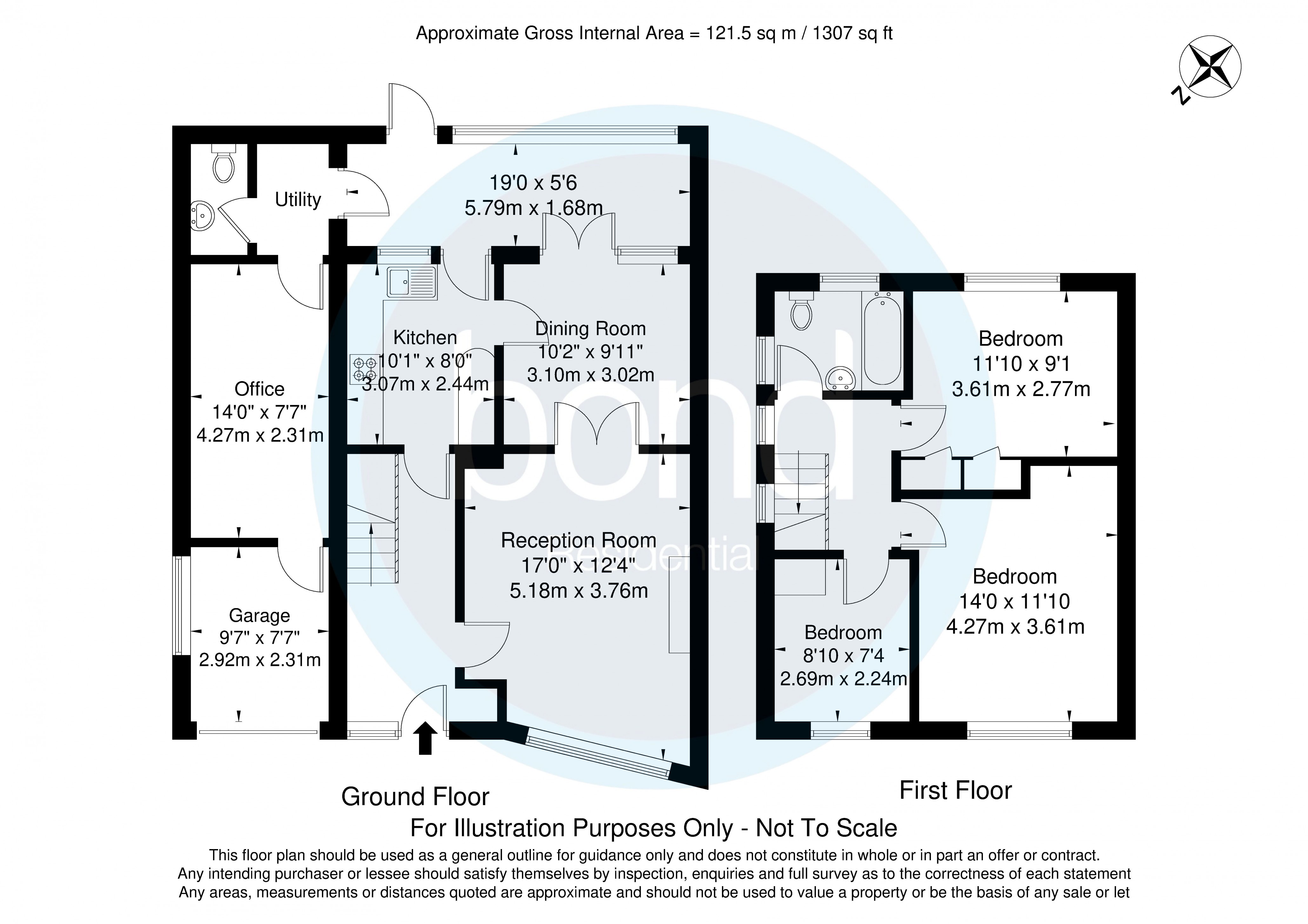 Floorplan for Canuden Road, Chelmsford, Essex