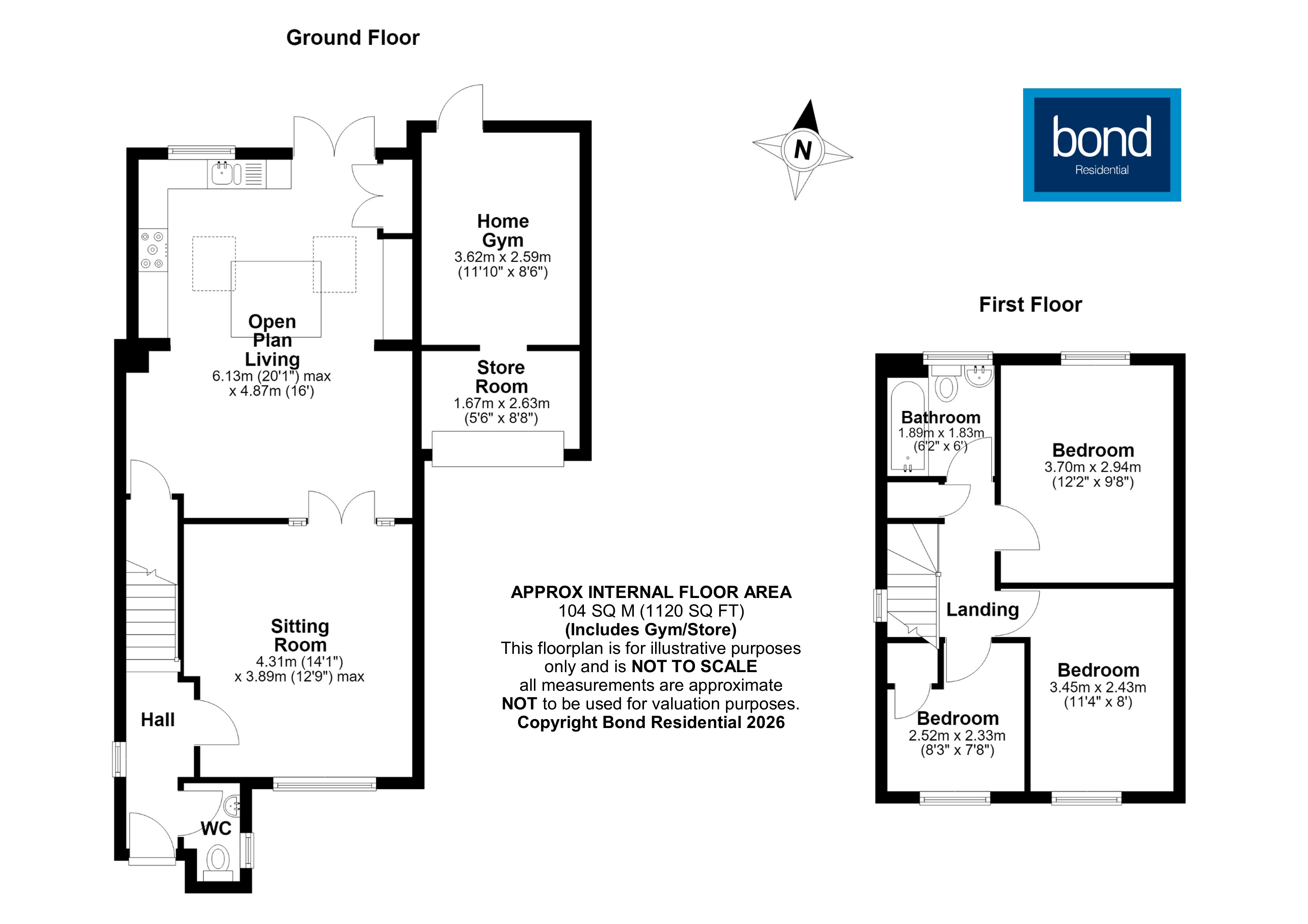 Floorplan for Boreham, Chelmsford, Essex